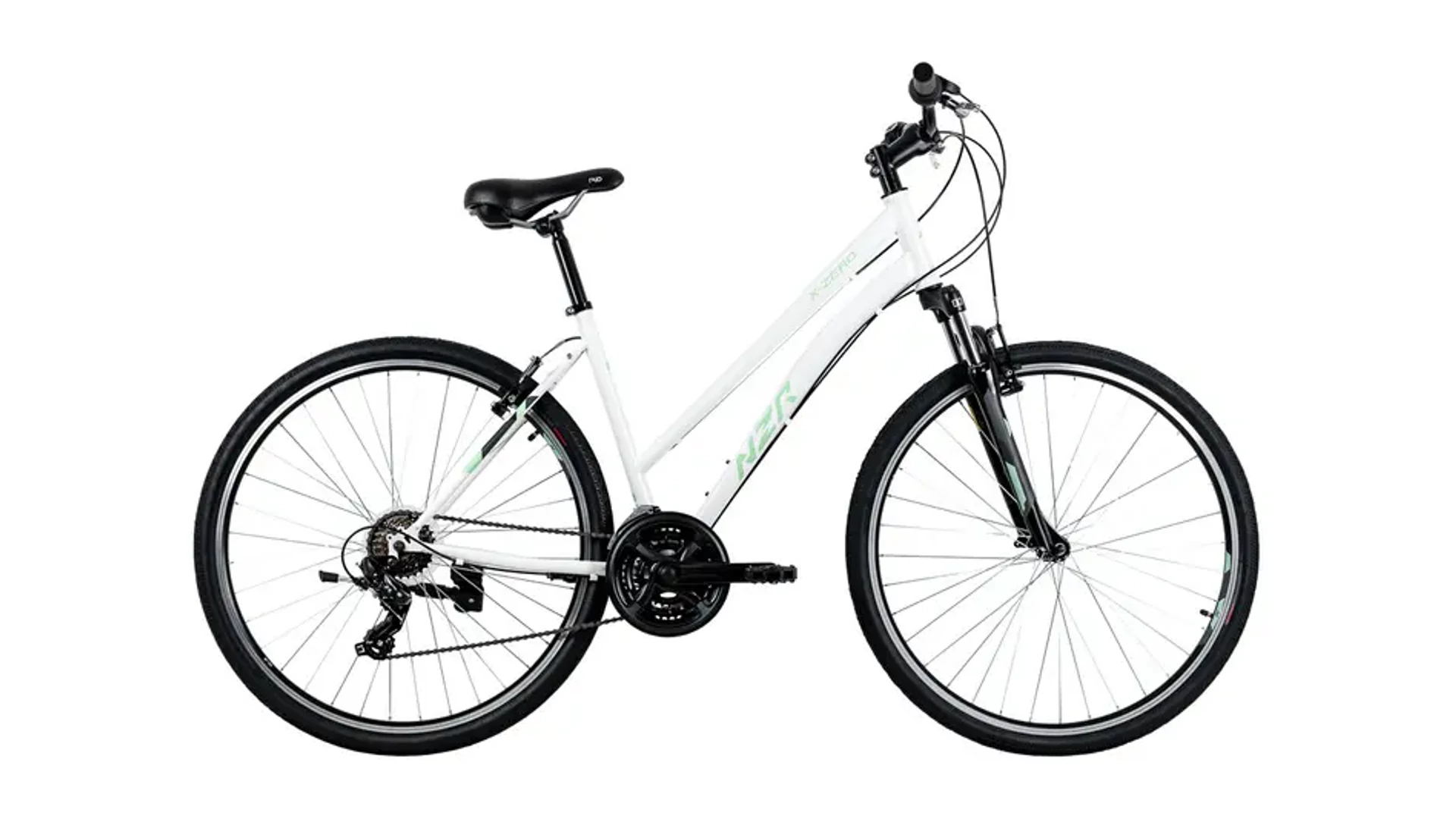 NEUZER X-Zero 28" női cross-trekking kerékpár, fehér/menta, 17"