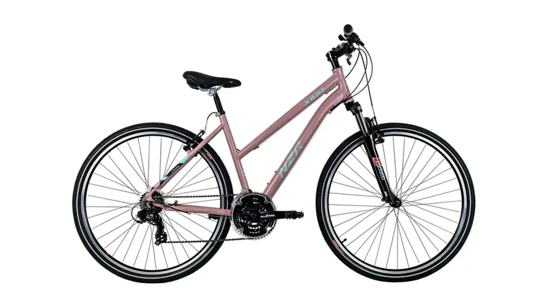 NEUZER X100 28" női cross-trekking kerékpár, pasztell lila/türkiz, 19" NEUZER X100 28" női cross-trekking kerékpár, pasztell lila/türkiz, 19"