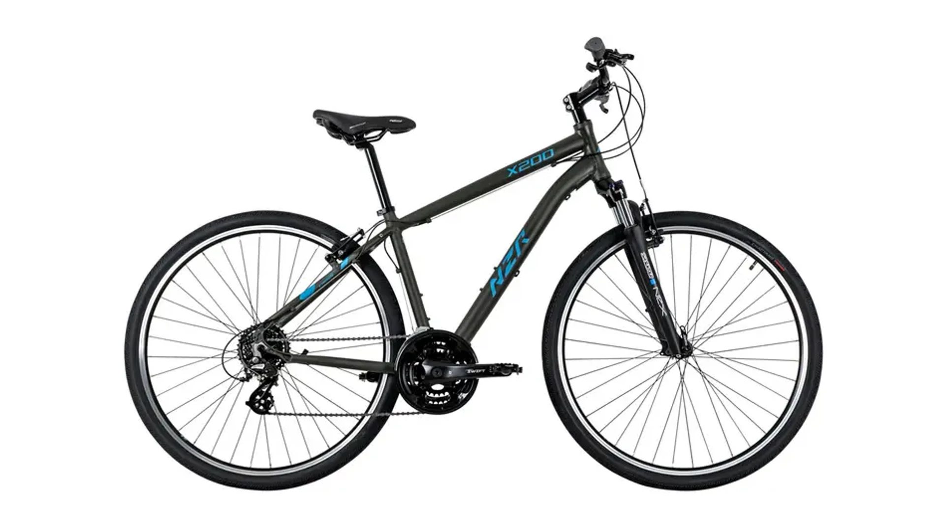 NEUZER X200 28" férfi cross-trekking kerékpár, szürkésoliva/zöld, 21" NEUZER X200 28" férfi cross-trekking kerékpár, szürkésoliva/zöld, 21"