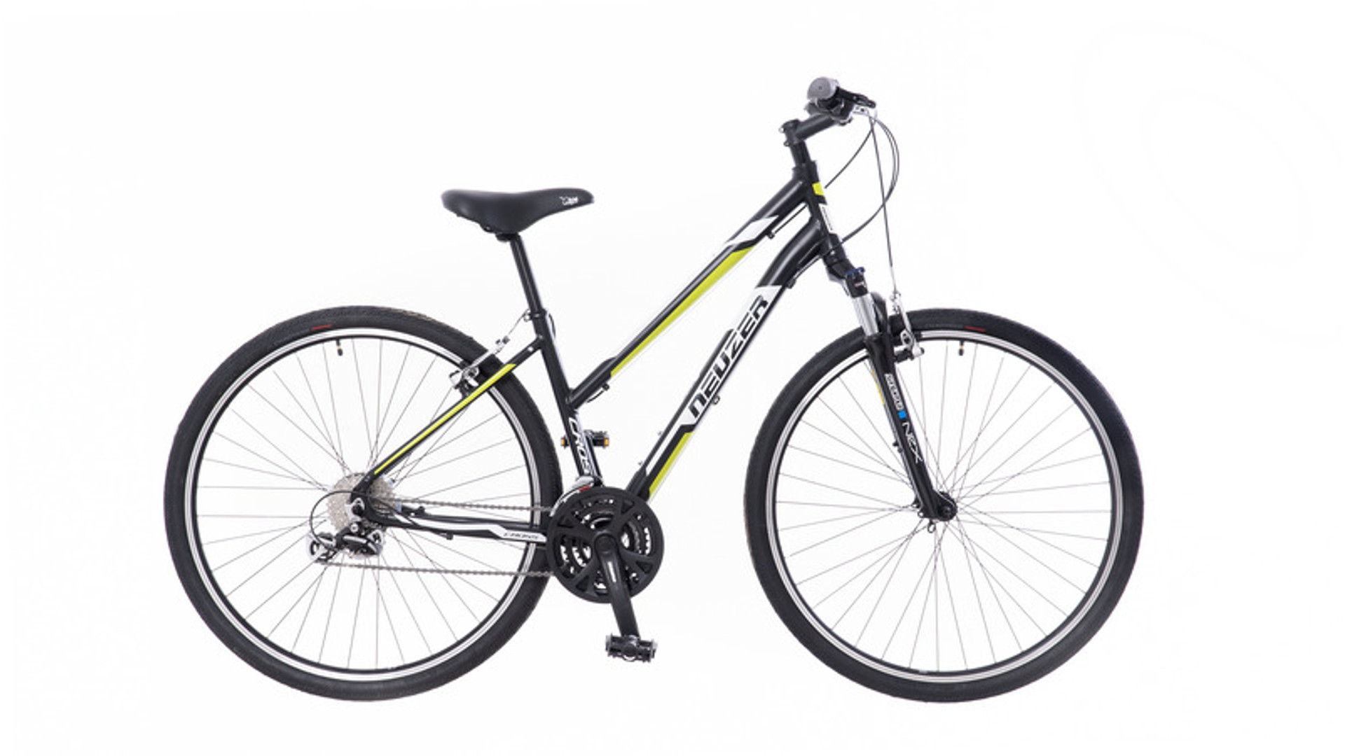 NEUZER X200 28" női cross-trekking kerékpár, fekete/fehér-sárga, 17" NEUZER X200 28" női cross-trekking kerékpár, fekete/fehér-sárga, 17"