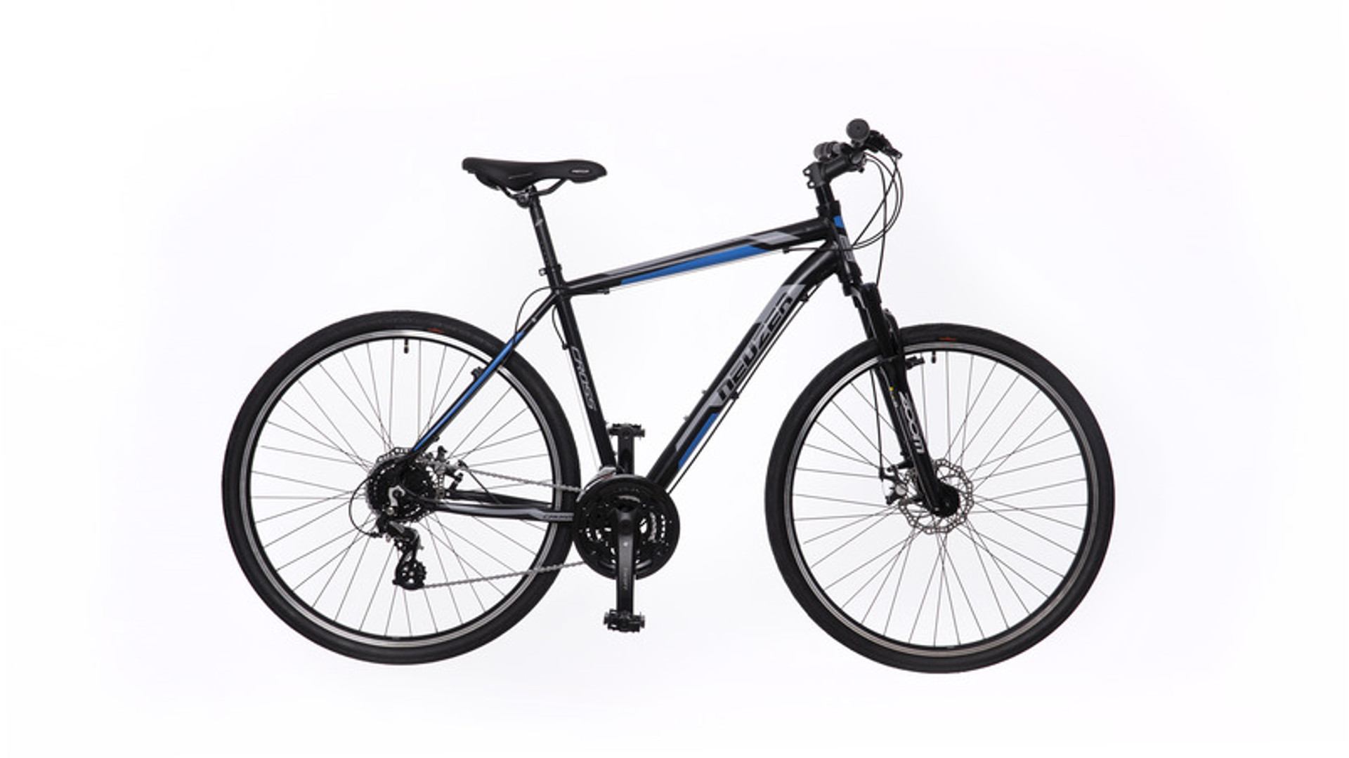 NEUZER X200 Disc 28" férfi cross-trekking kerékpár, fekete/kék-szürke, 21" NEUZER X200 Disc 28" férfi cross-trekking kerékpár, fekete/kék-szürke, 21"