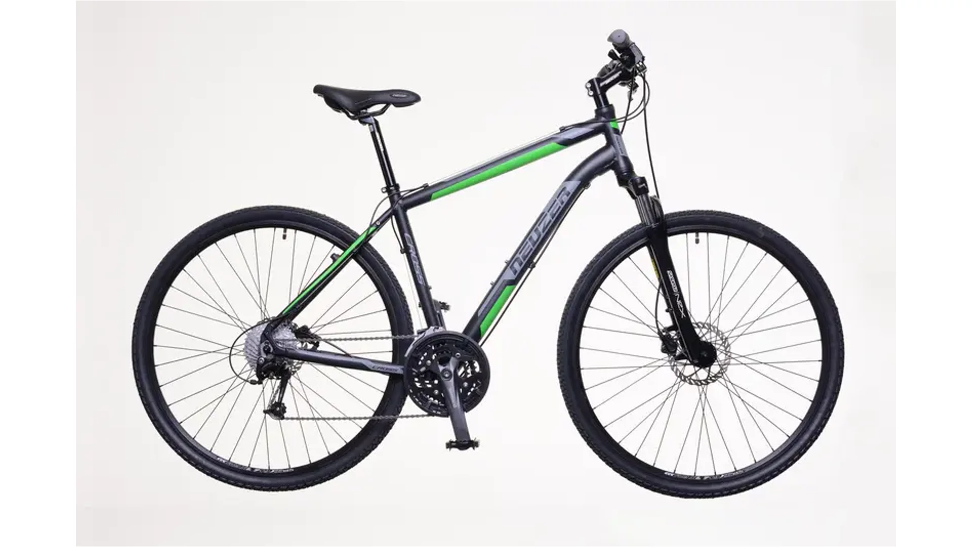 NEUZER X400 28" férfi cross-trekking kerékpár, fekete/zöld-szürke, 21" NEUZER X400 28" férfi cross-trekking kerékpár, fekete/zöld-szürke, 21"