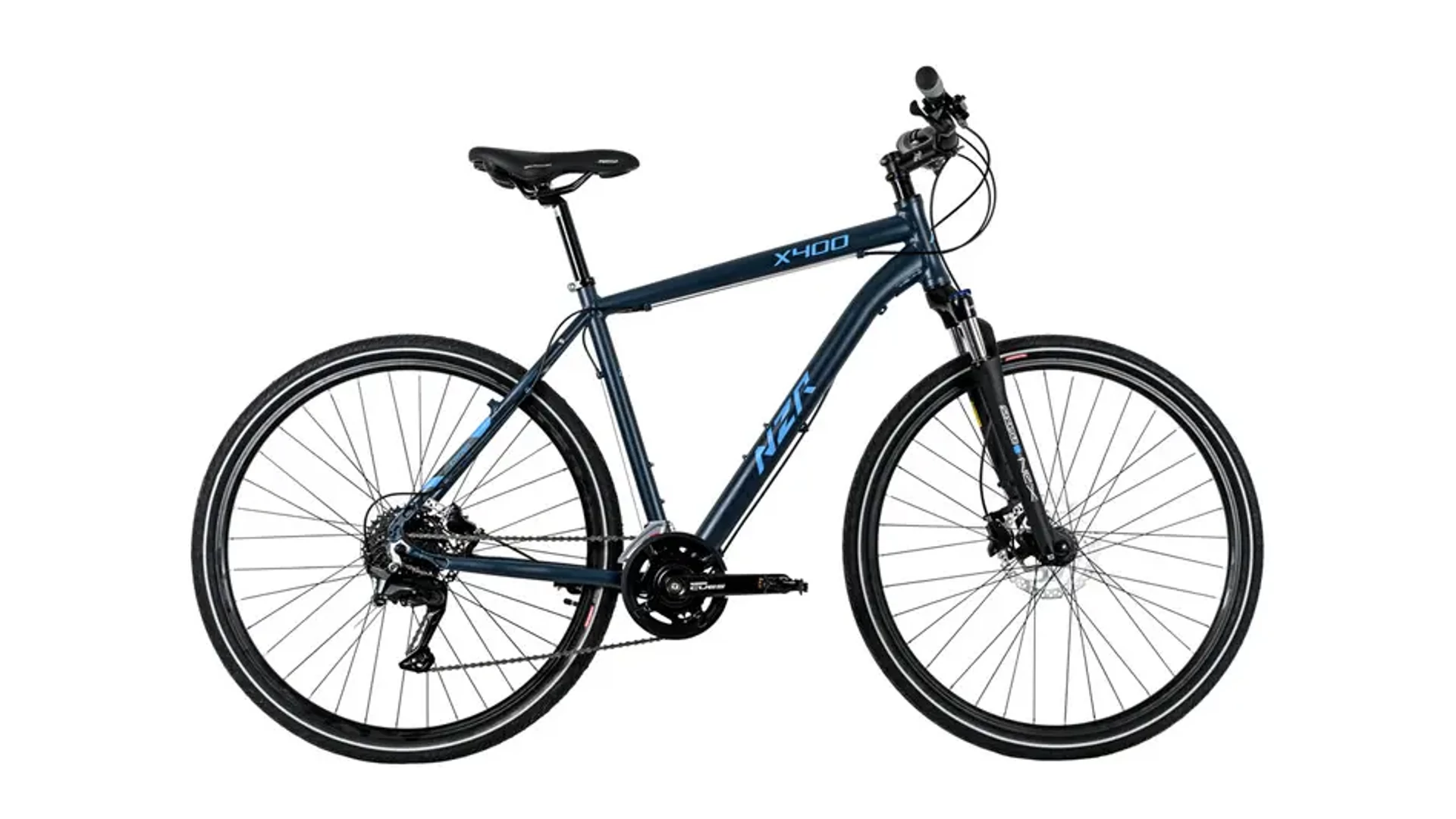 NEUZER X400 28" férfi cross-trekking kerékpár, szürkéskék/kék, 17"