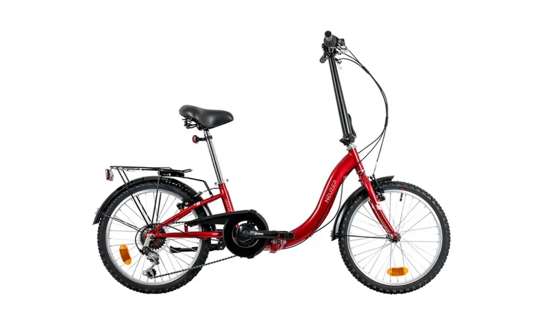 NEUZER Folding City 20" városi összecsukható kerékpár, bordó/fehér