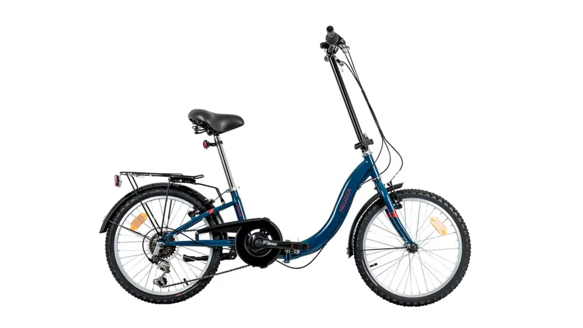 NEUZER Folding City 20" városi összecsukható kerékpár, zöld/piros