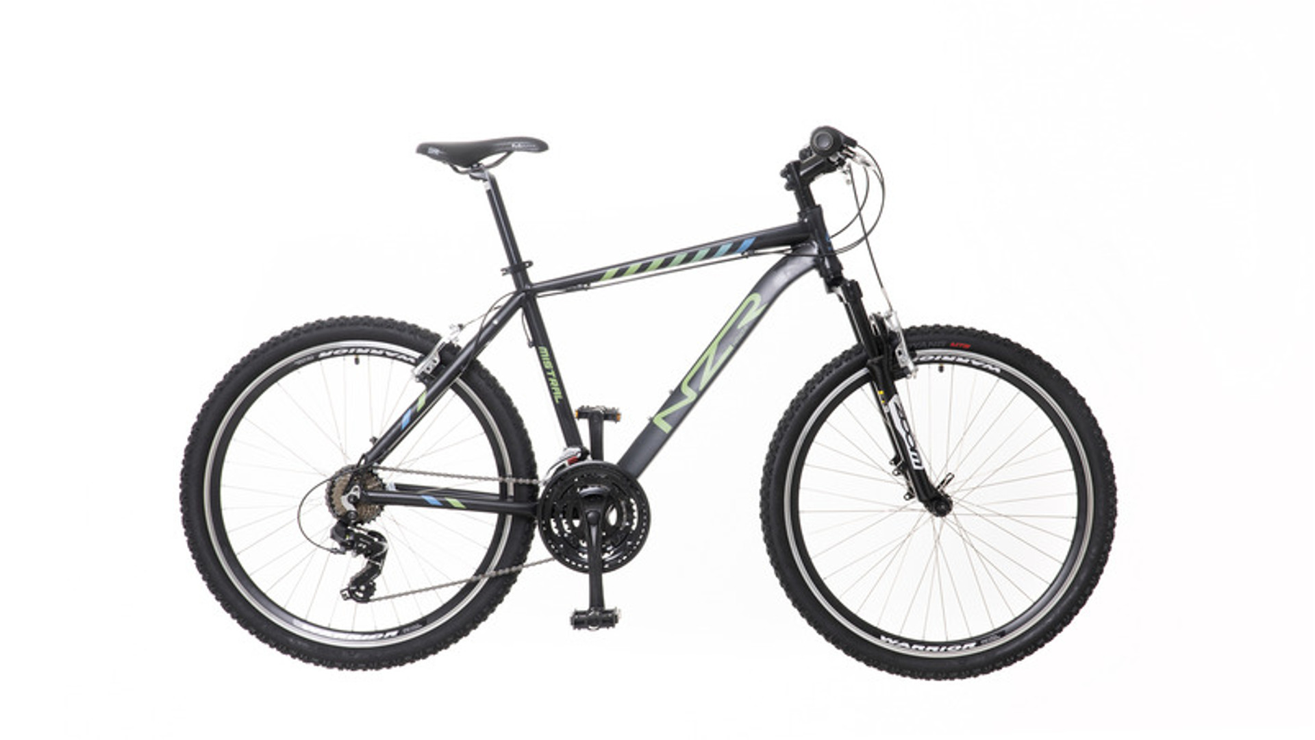 NEUZER Mistral 30 26" férfi MTB kerékpár, teleszkópos, fekete/neonzöld-türkiz, 21" NEUZER Mistral 30 26" férfi MTB kerékpár, teleszkópos, fekete/neonzöld-türkiz, 21"