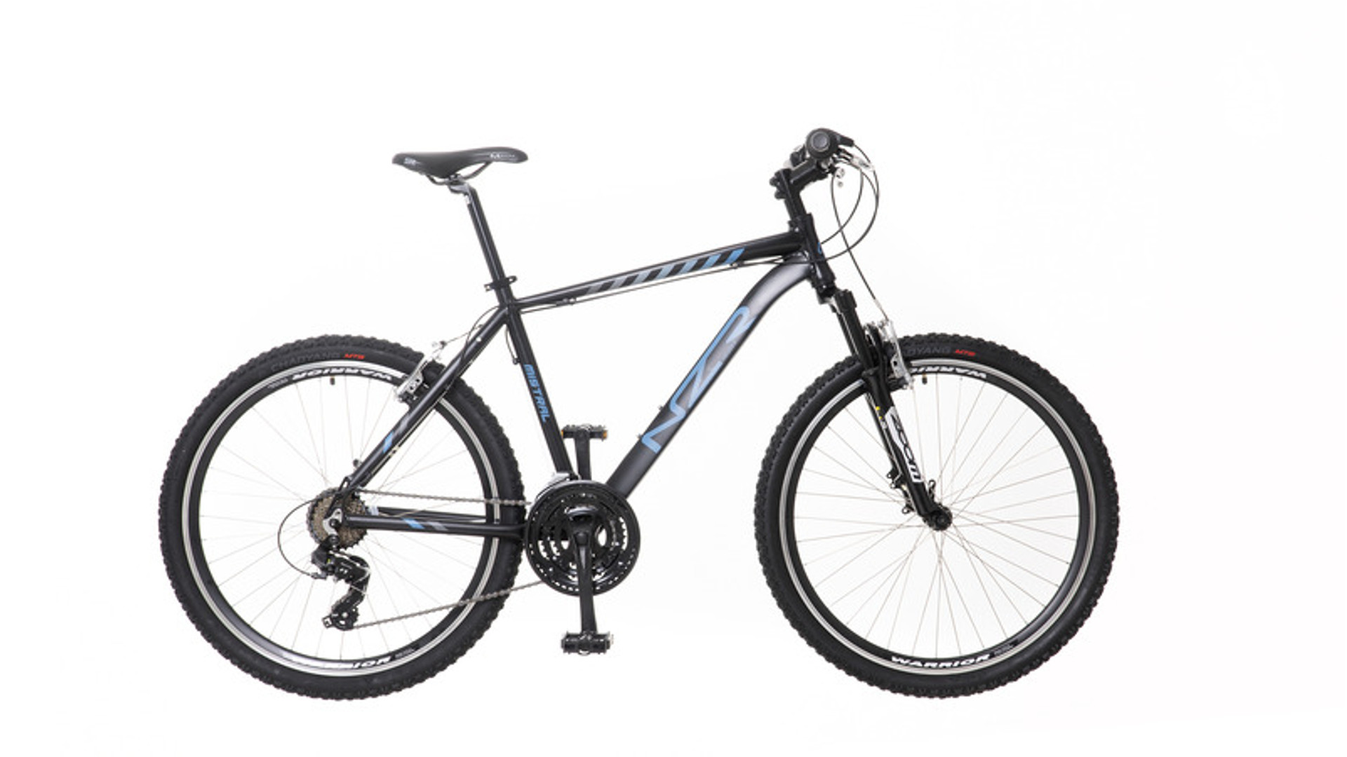 NEUZER Mistral 30 26" férfi MTB kerékpár, teleszkópos, fekete/türkiz-szürke, 17" NEUZER Mistral 30 26" férfi MTB kerékpár, teleszkópos, fekete/türkiz-szürke, 17"