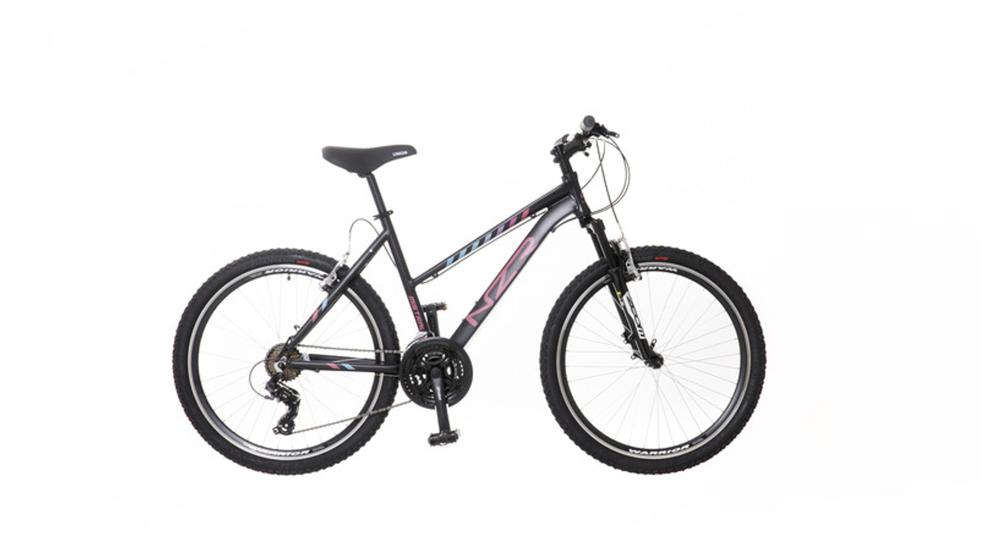 NEUZER Mistral 30 26" női MTB kerékpár, teleszkópos, fekete/pink-türkiz, 19" NEUZER Mistral 30 26" női MTB kerékpár, teleszkópos, fekete/pink-türkiz, 19"