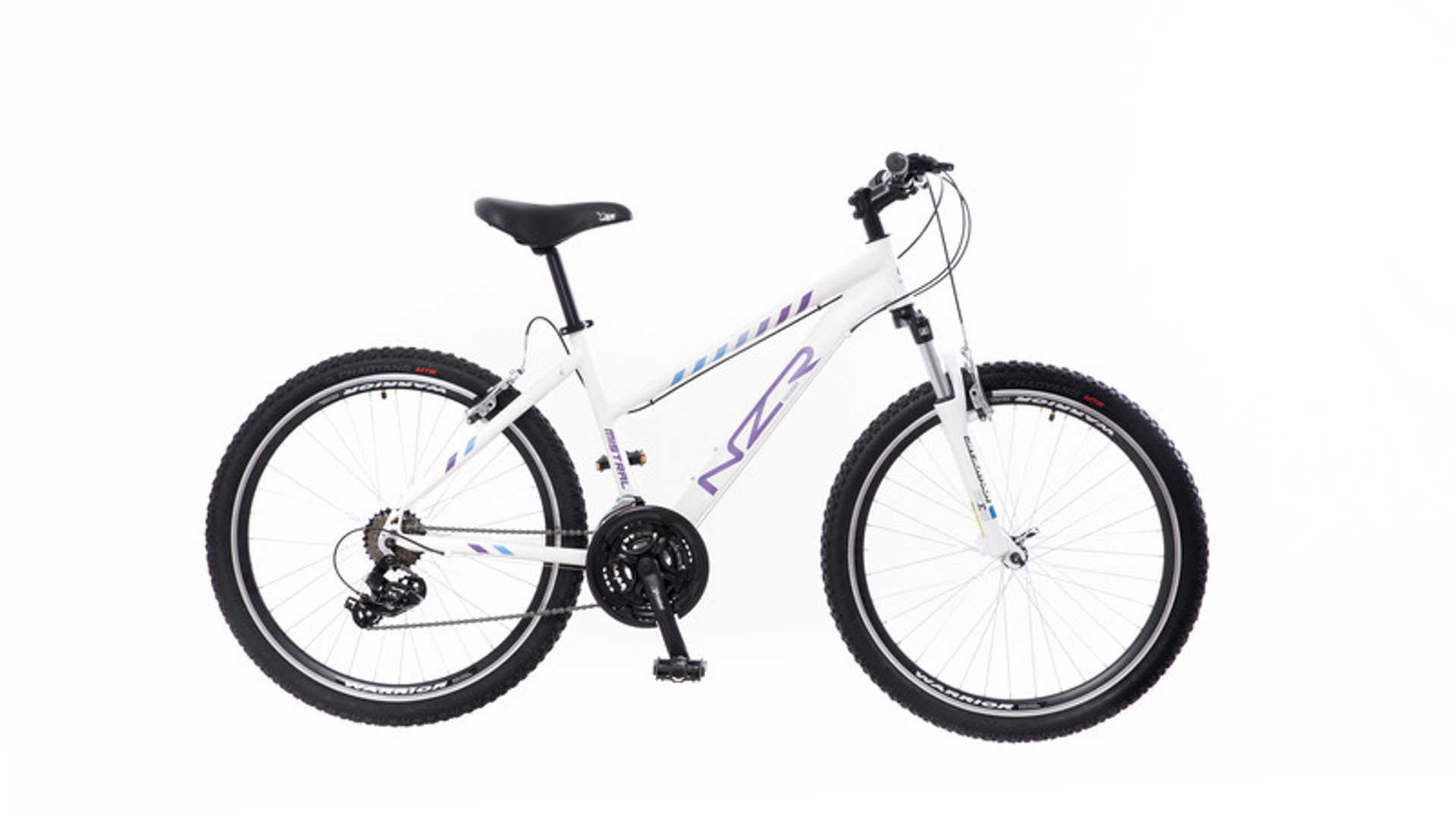 NEUZER Mistral 50 26" női MTB kerékpár, teleszkópos, fehér/lila-kék, 17"