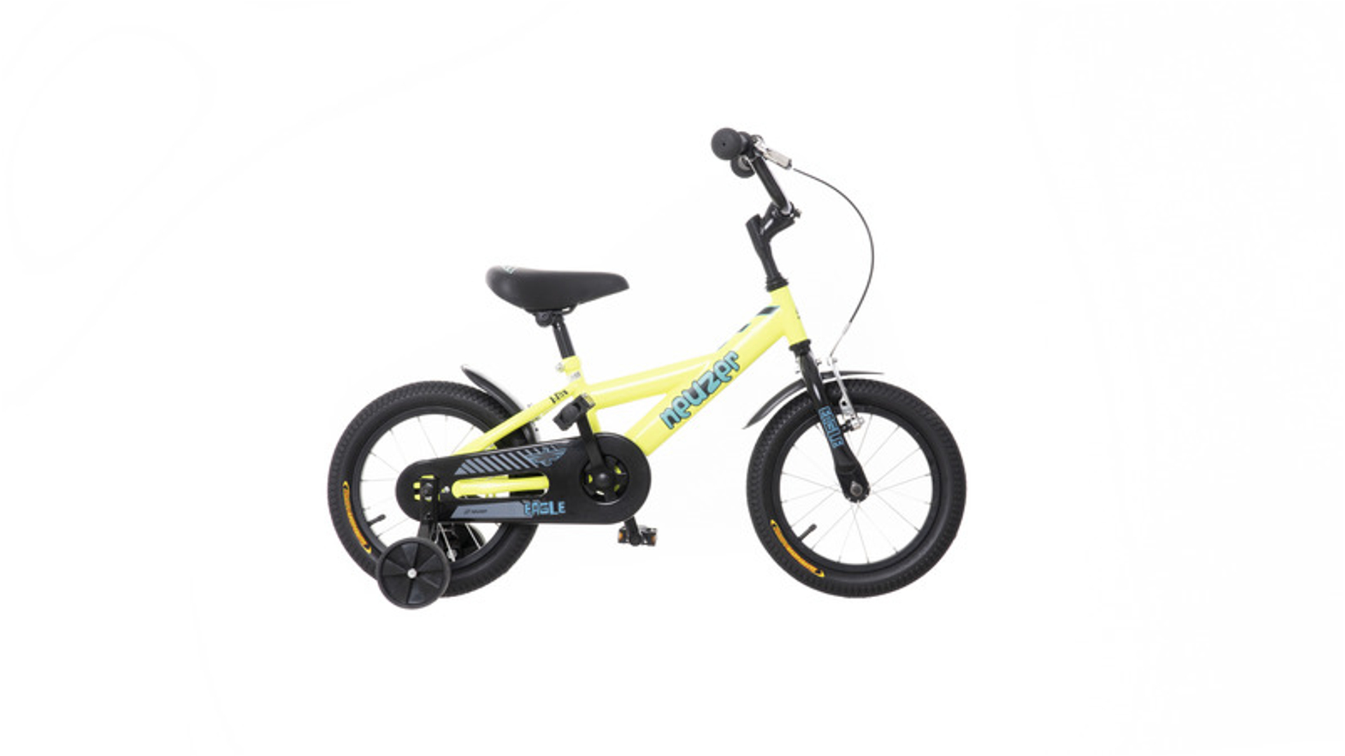 NEUZER BMX 12 fiú gyerekkerékpár, 12"/1 seb., kontrás, sárga / kék-fekete sas
