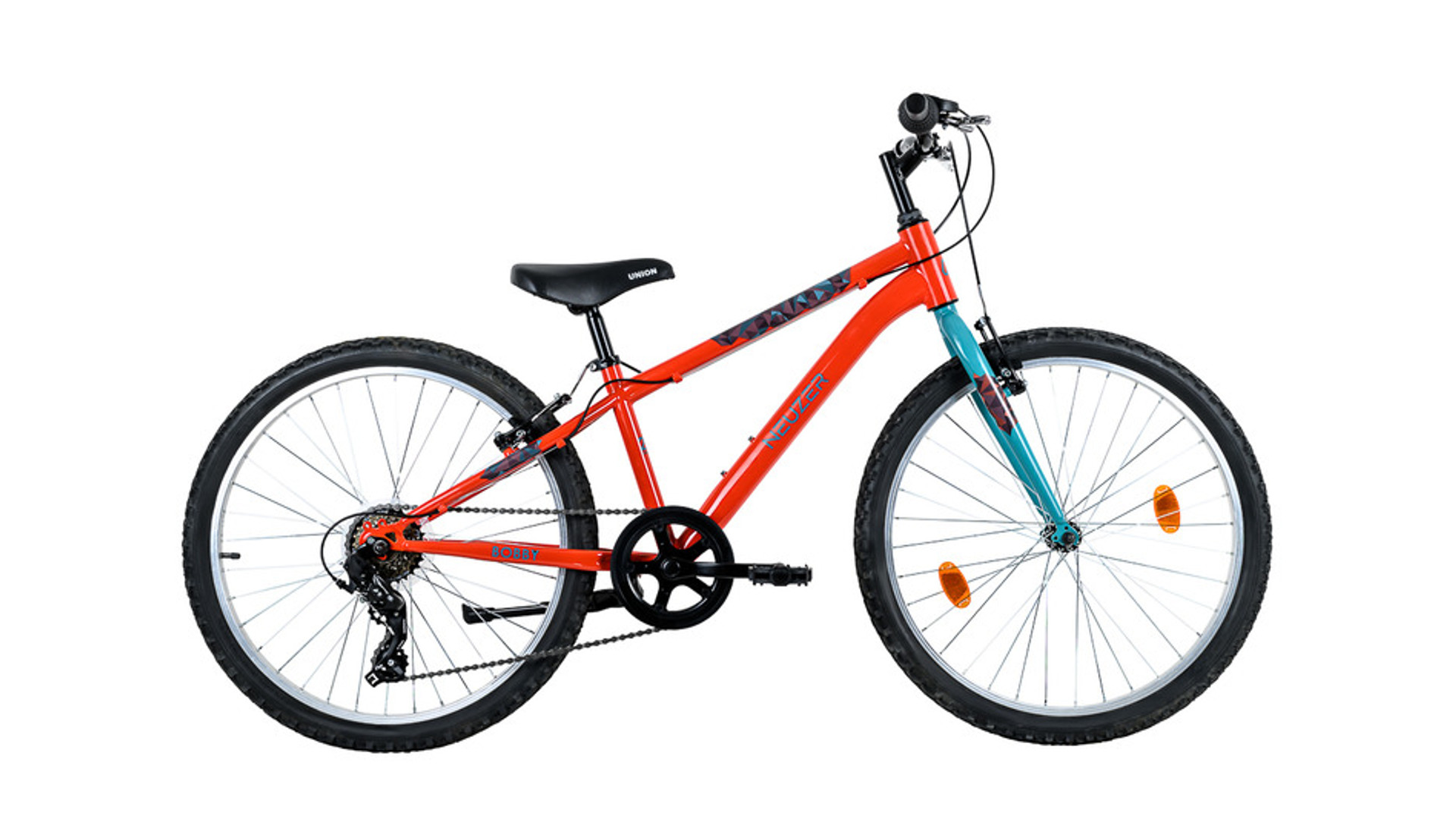 NEUZER Bobby 24 7S fiú MTB gyerekkerékpár, 24"/7 seb., piros/türkiz NEUZER Bobby 24 7S fiú MTB gyerekkerékpár, 24"/7 seb., piros/türkiz