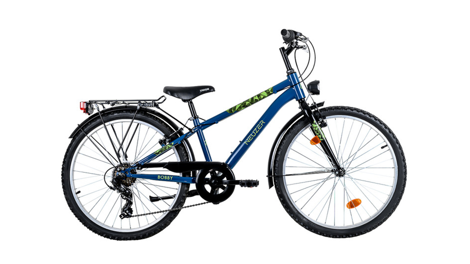 NEUZER Bobby 24 City fiú MTB gyerekkerékpár, 24"/6 seb., kék