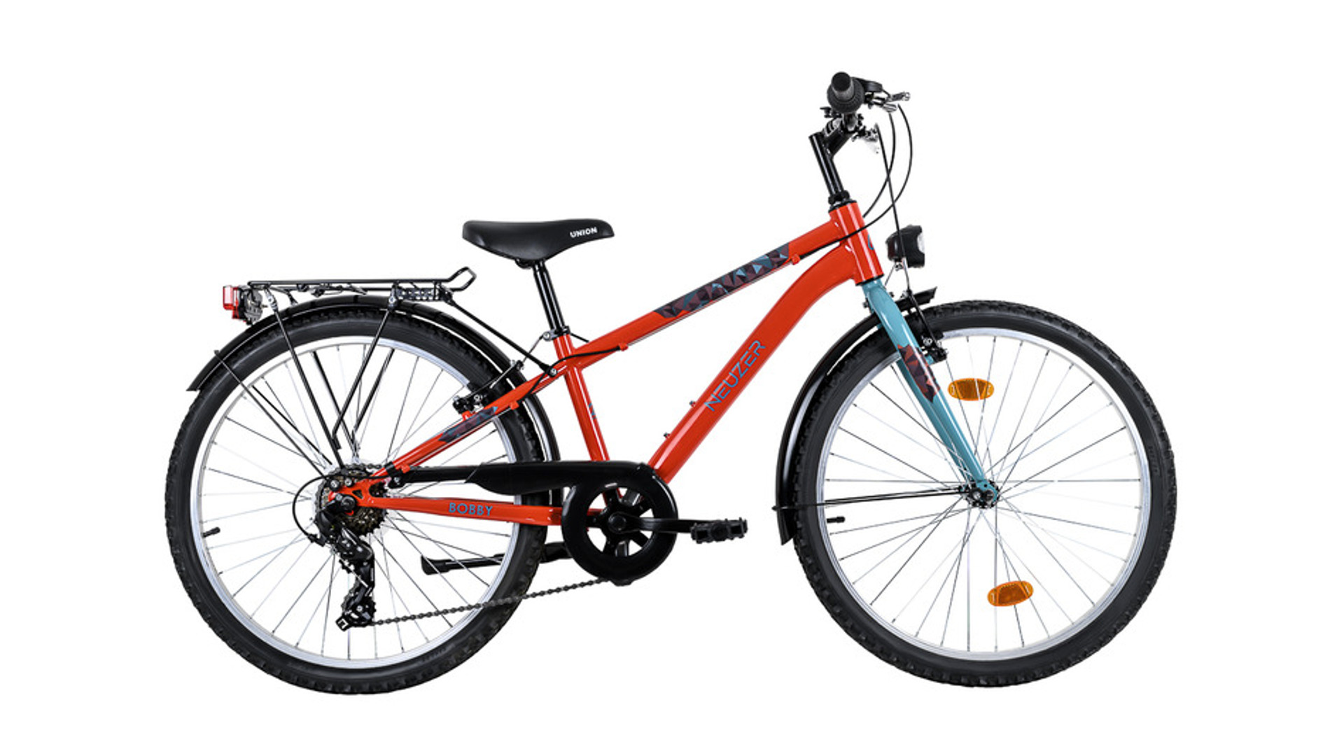 NEUZER Bobby 24 City fiú MTB gyerekkerékpár, 24"/6 seb., piros