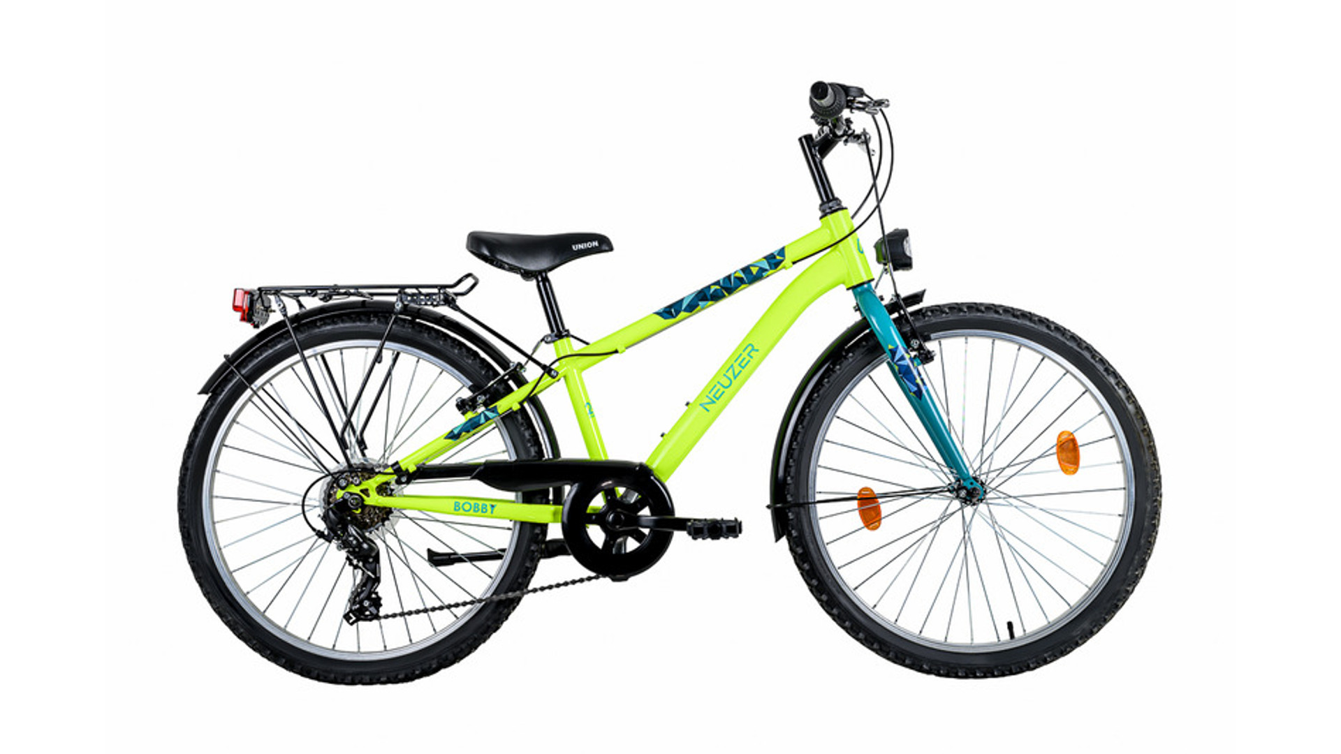 NEUZER Bobby 24 City fiú MTB gyerekkerékpár, 24"/6 seb., sárga