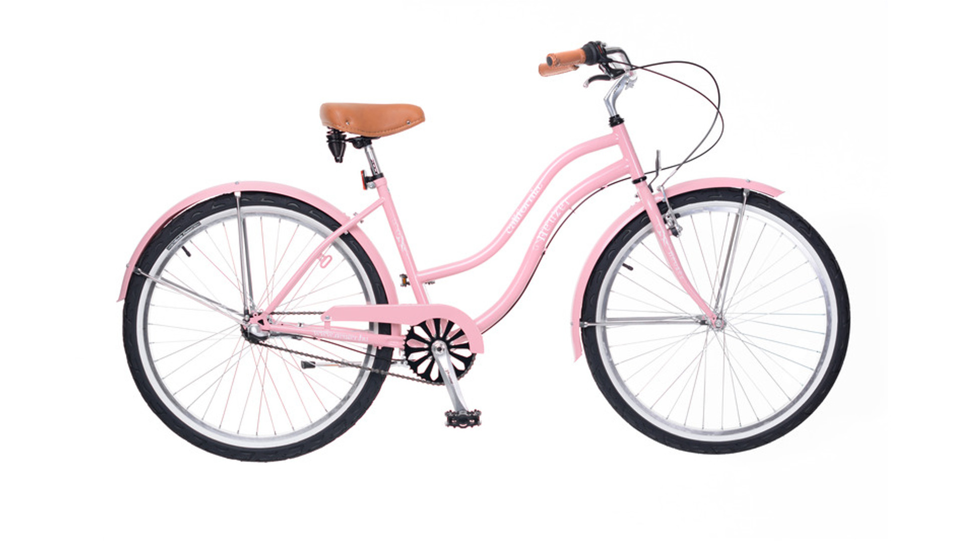 NEUZER California 26'' női városi / cruiser kerékpár, 3 seb. agyváltós, kontrás, rózsa