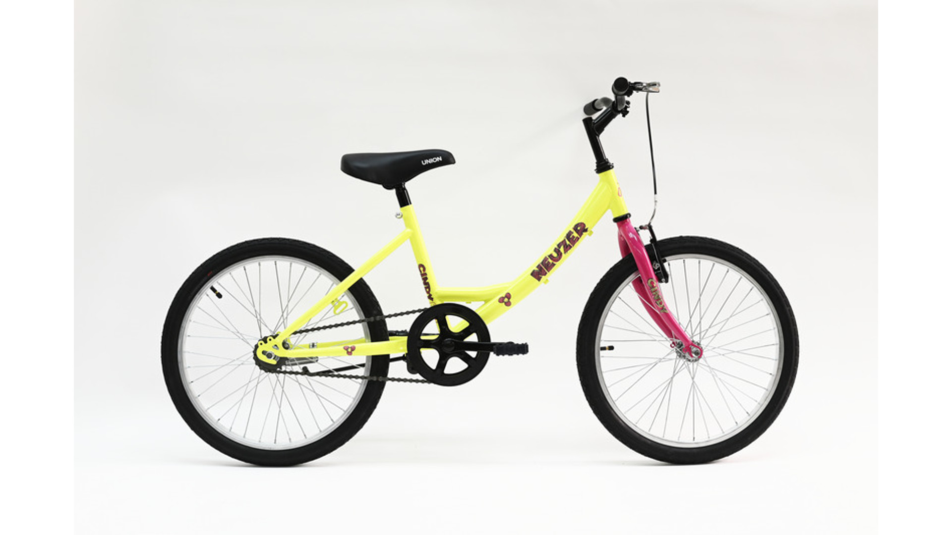 NEUZER Cindy 24 1S lány MTB gyerekkerékpár, 24"/1 seb., sárga-pink-piros