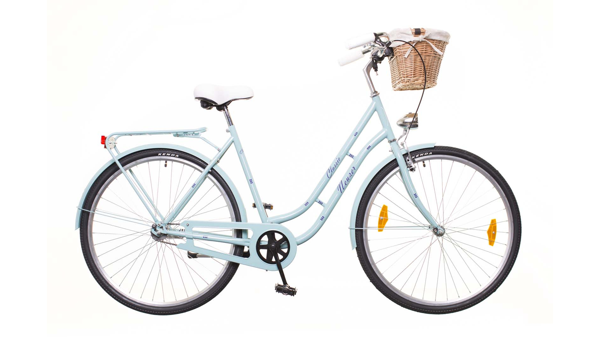 NEUZER Classic Premium 28 1S városi kerékpár, celeste / fehér-kék
