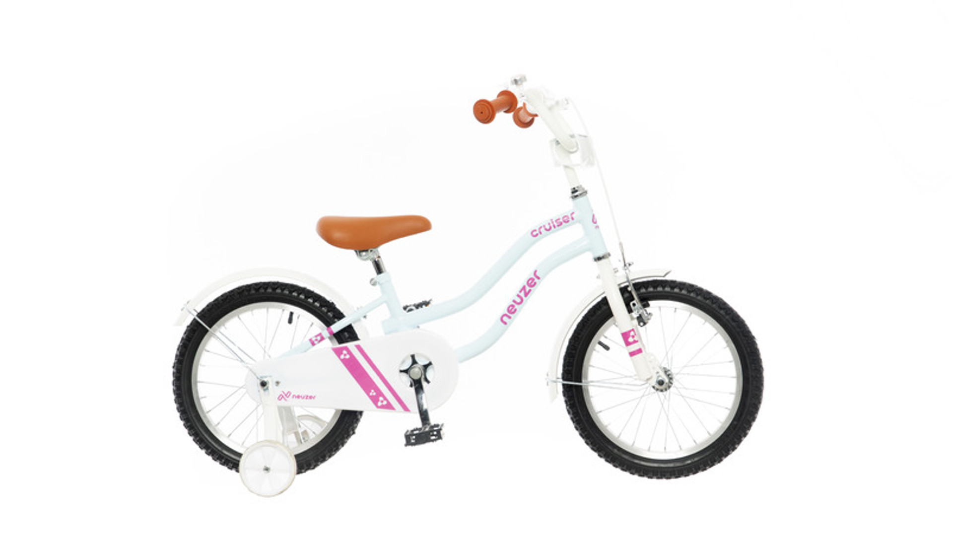 NEUZER Cruiser 16 lány gyerekkerékpár, 16"/1 seb., kontrás, babyblue / fehér