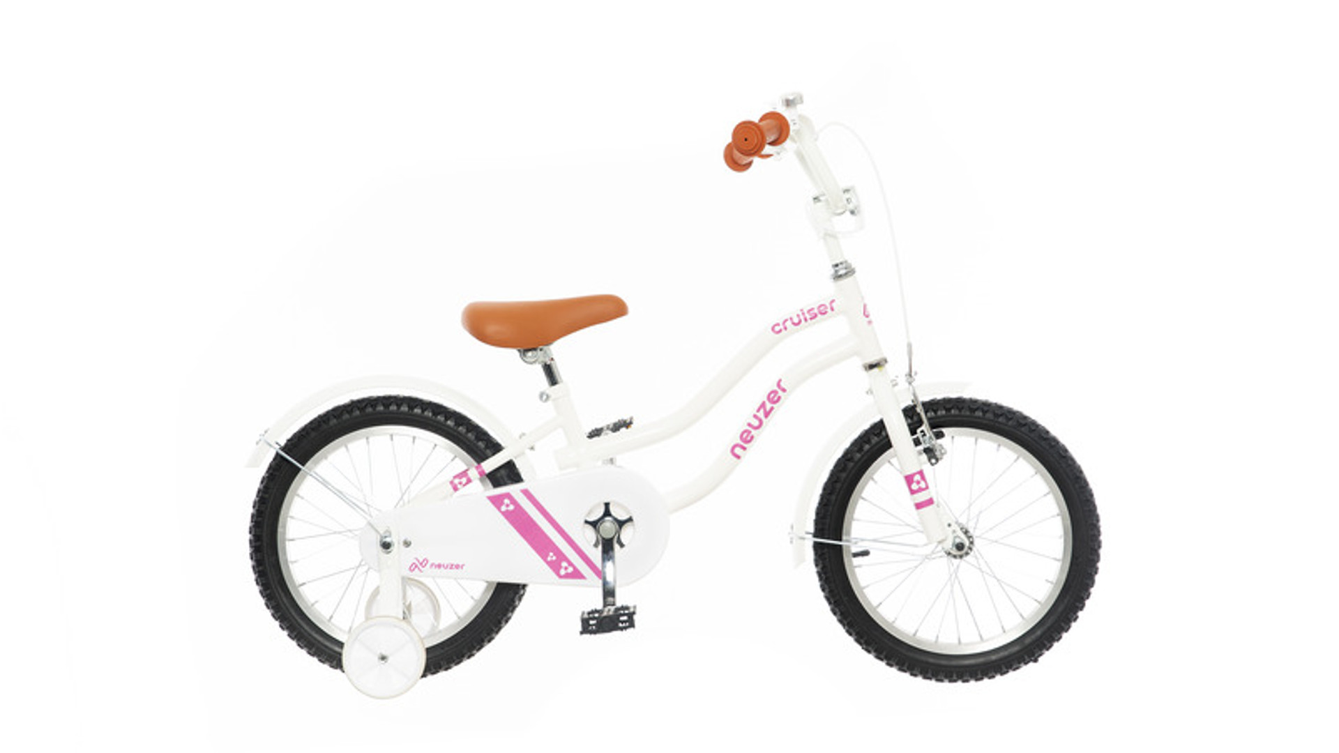 NEUZER Cruiser 16 lány gyerekkerékpár, 16"/1 seb., kontrás, fehér / pink NEUZER Cruiser 16 lány gyerekkerékpár, 16"/1 seb., kontrás, fehér / pink