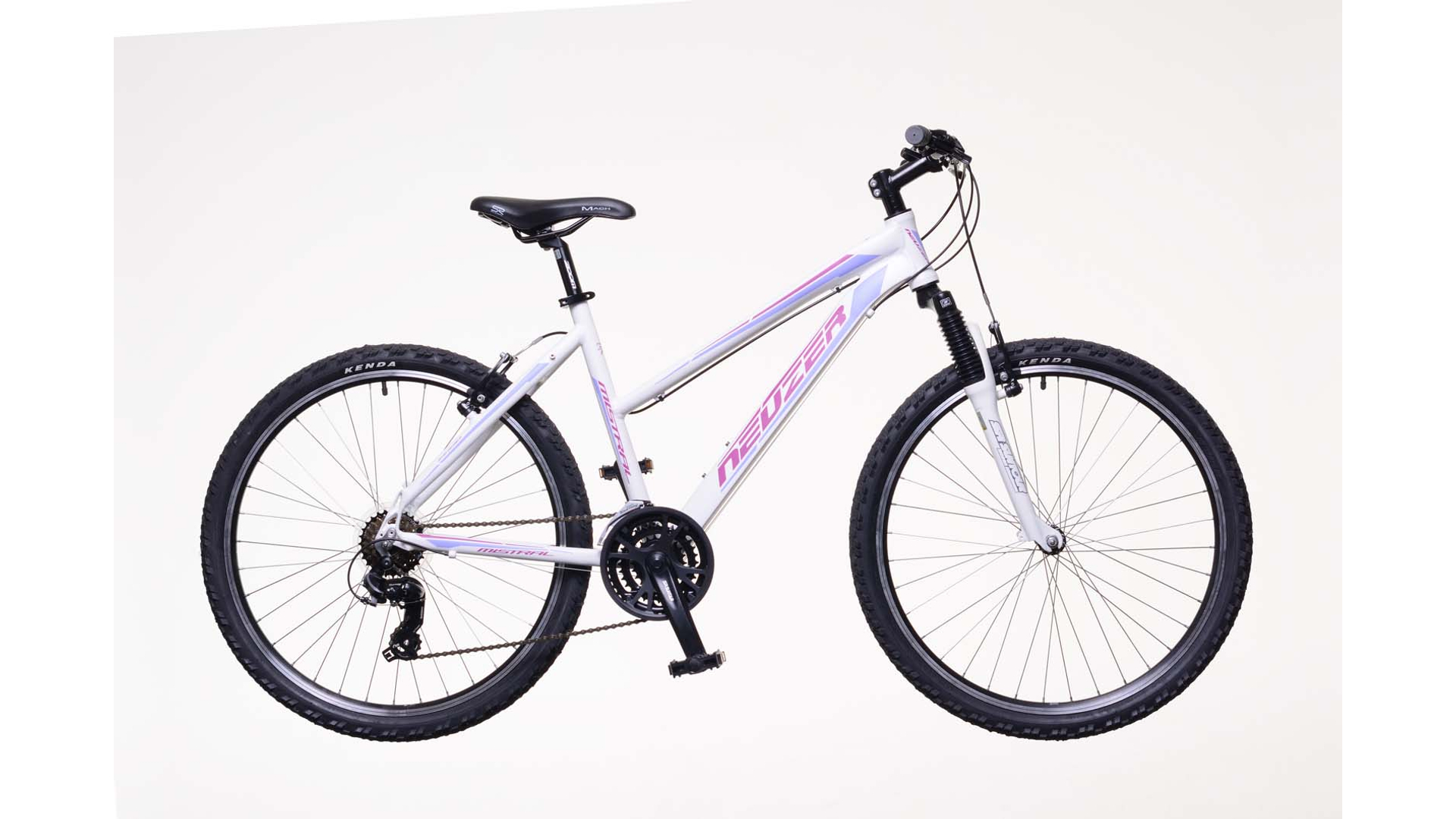 NEUZER Mistral 50 női MTB kerékpár, fehér / pink-lila, 19''