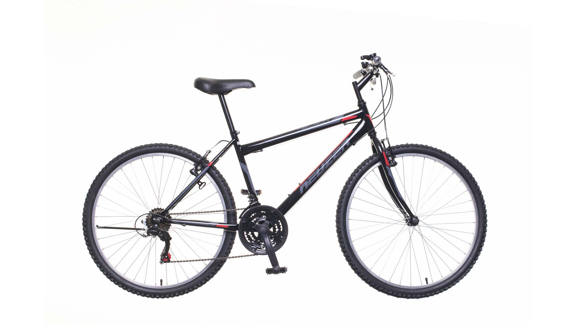 NEUZER Nelson 18 férfi MTB kerékpár, fekete / szürke-piros, 17''