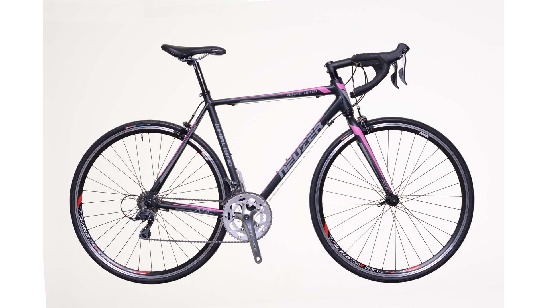 NEUZER Whirlwind 100 28" országúti kerékpár, fekete / magenta-fehér, 56cm