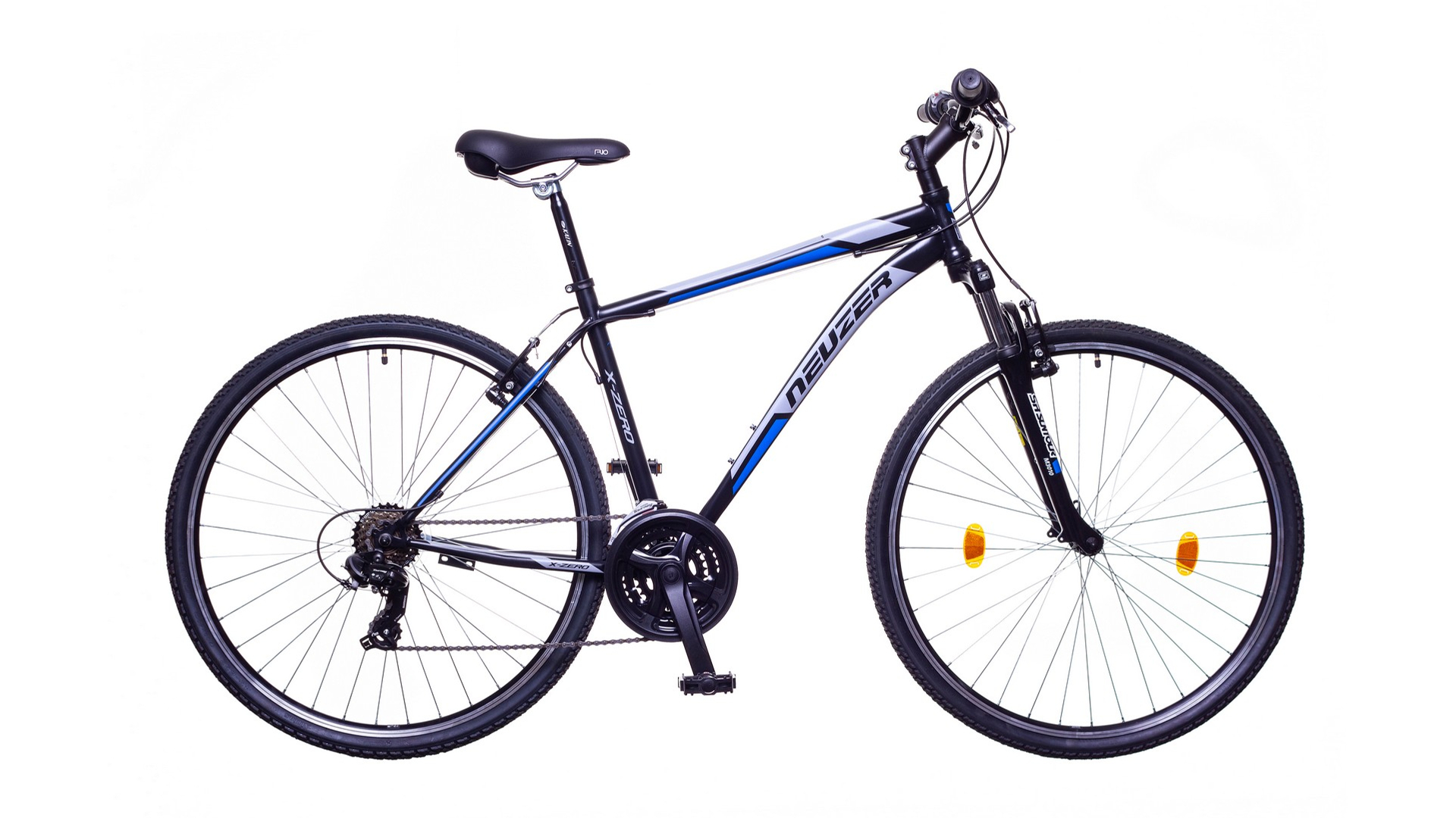 NEUZER X-Zero férfi cross kerékpár, fekete / kék-szürke, 21''