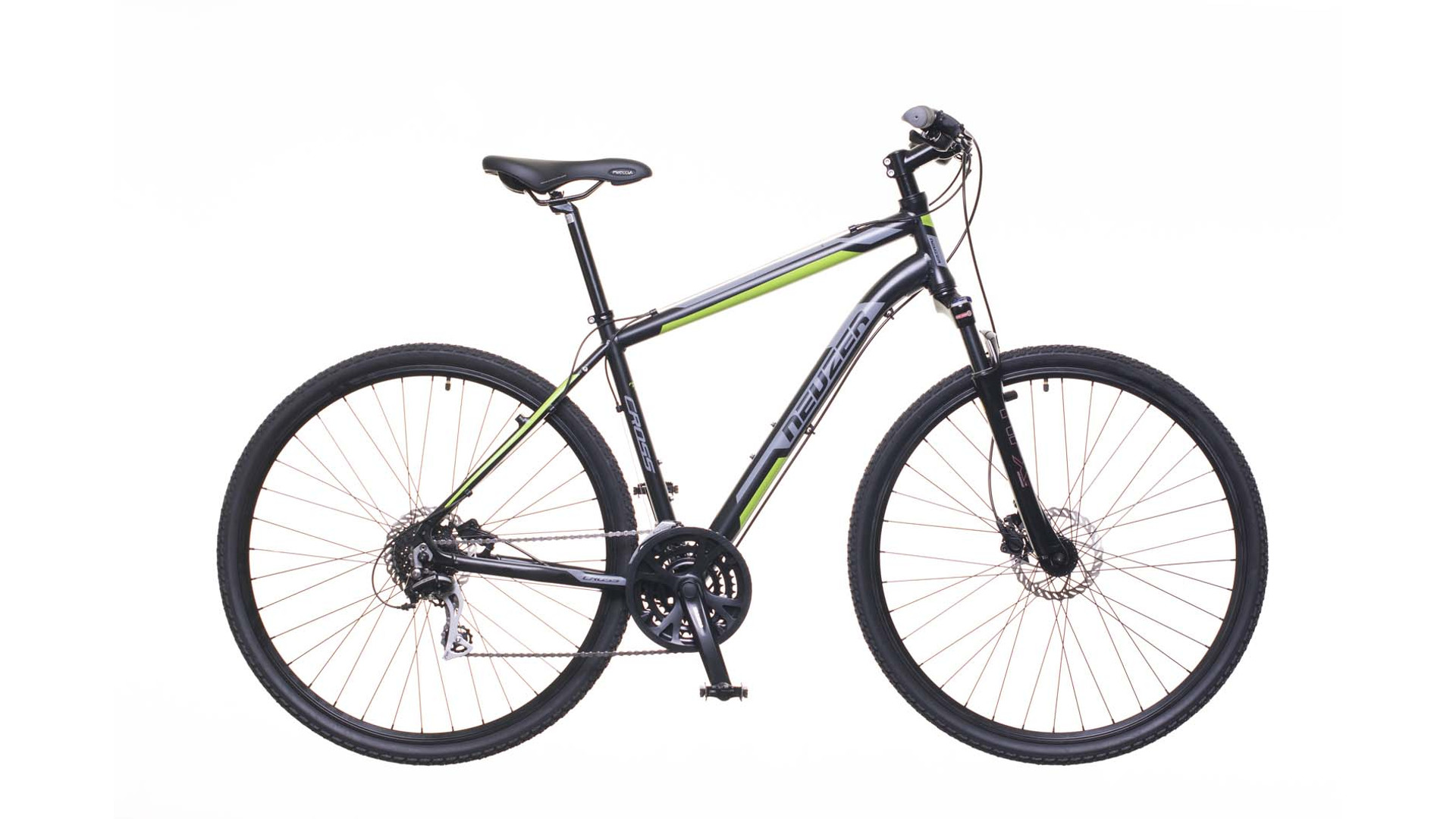 NEUZER X300 28" férfi cross-trekking kerékpár, fekete/zöld-szürke, 21" NEUZER X300 28" férfi cross-trekking kerékpár, fekete/zöld-szürke, 21"