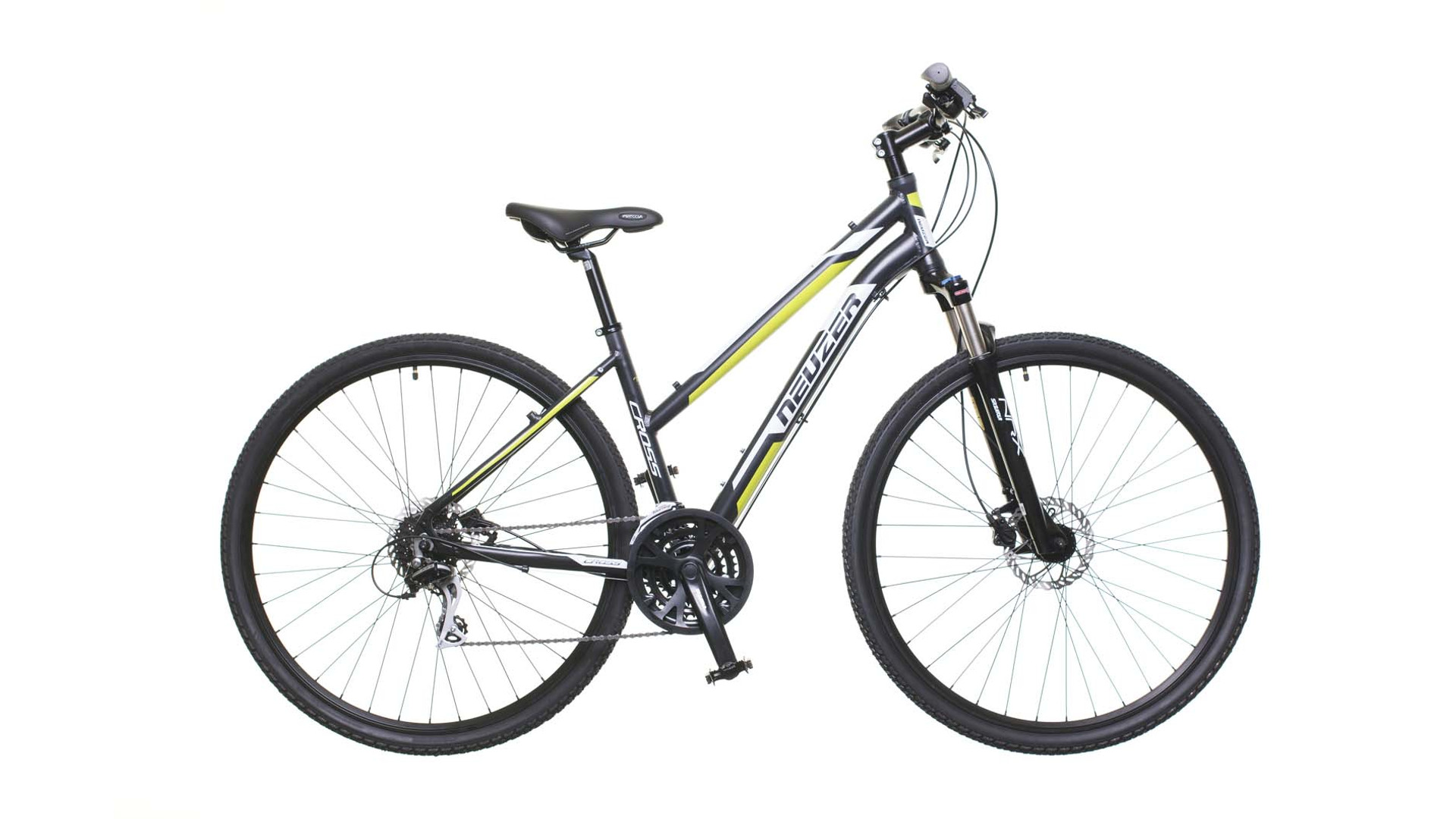 NEUZER X300 28" női cross-trekking kerékpár, fekete/fehér-zöld, 17" NEUZER X300 28" női cross-trekking kerékpár, fekete/fehér-zöld, 17"