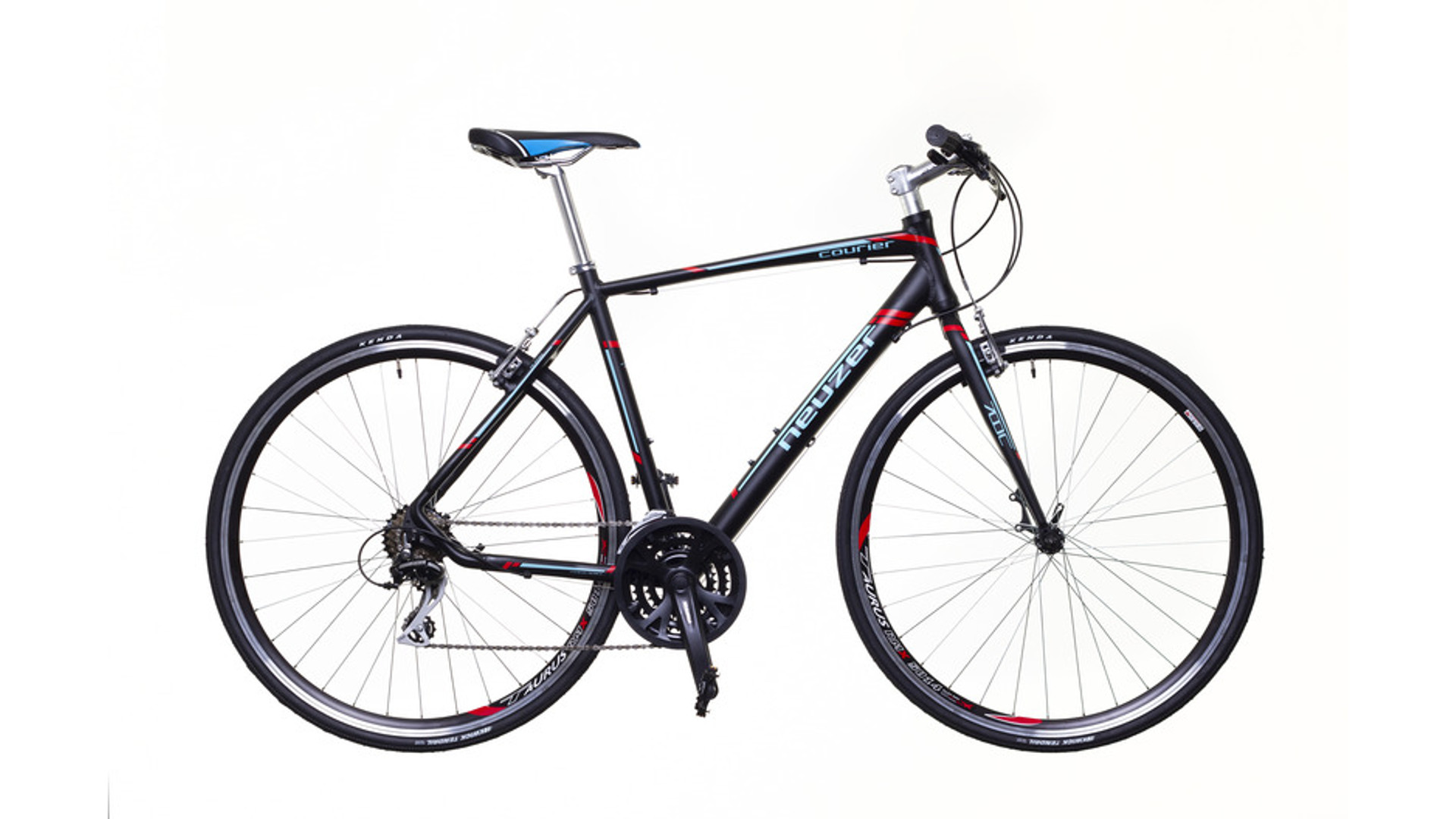 NEUZER Courier 28" fitness kerékpár, fekete/türkiz-piros matt, 50cm NEUZER Courier 28" fitness kerékpár, fekete/türkiz-piros matt, 50cm