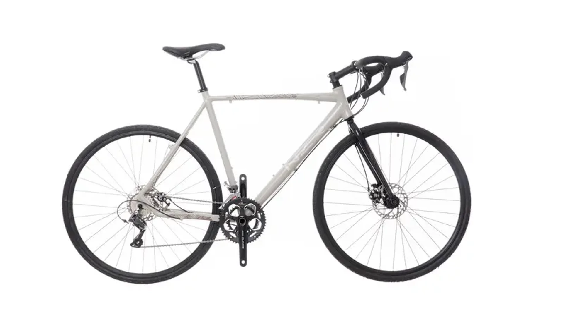 NEUZER Turin 28" cyclocross / gravel kerékpár, világosszürke/barna-fehér, 56cm