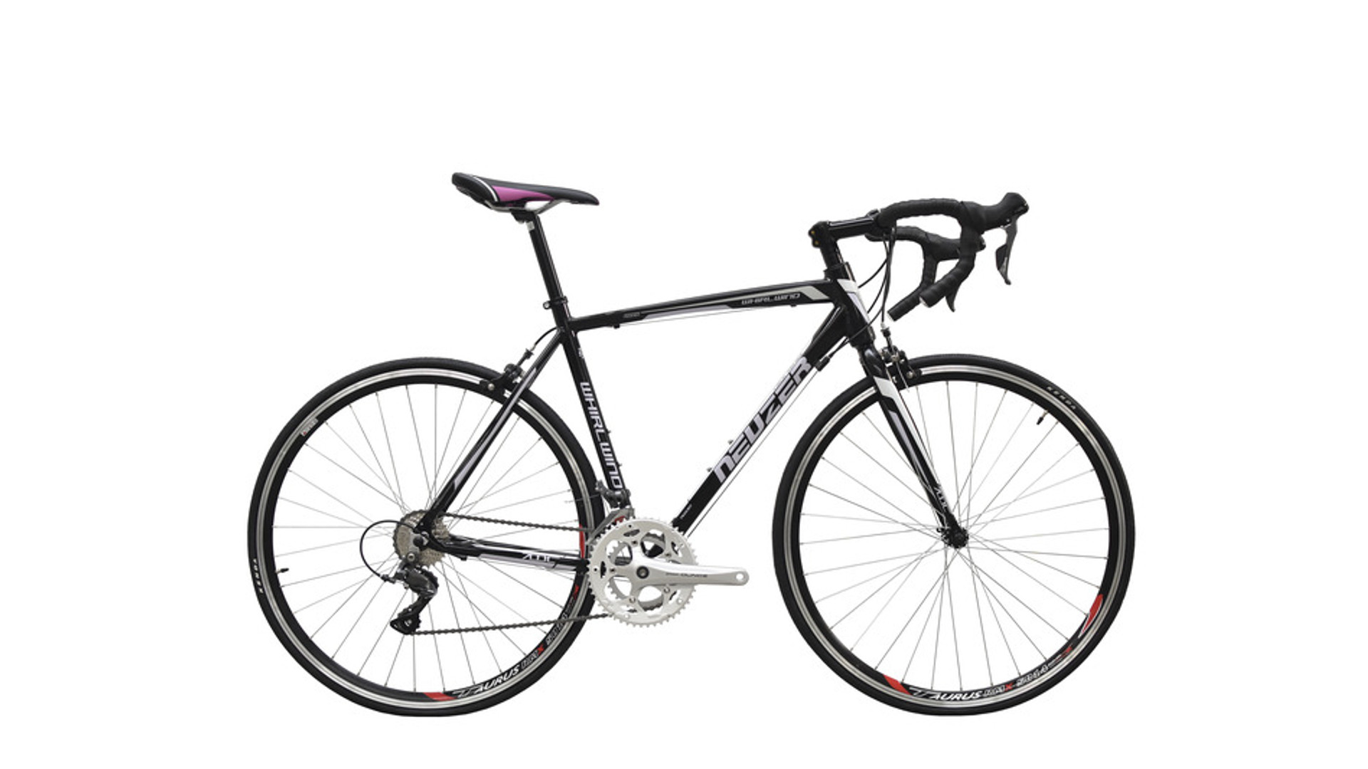 NEUZER Whirlwind 100 28" országúti kerékpár, fekete / rózsaszín-fehér, 50cm
