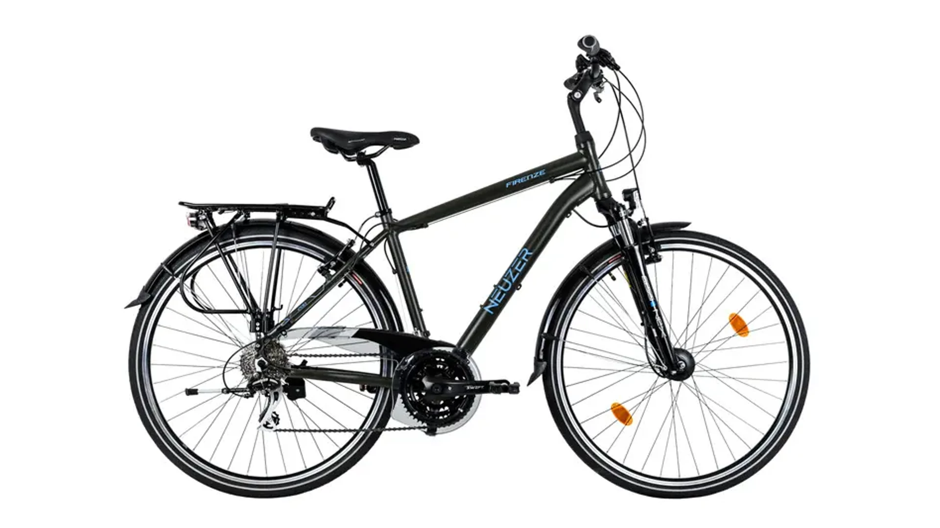 NEUZER Firenze 200 28" férfi túra/trekking kerékpár, szürkésoliva/azúrkék, 17"