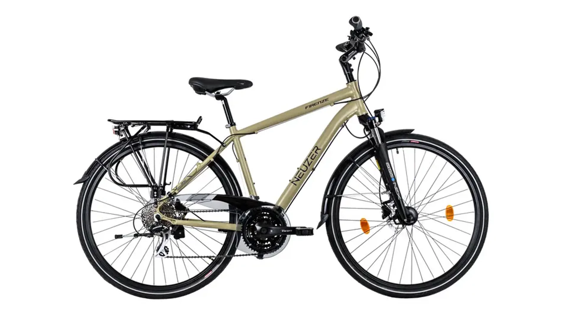 NEUZER Firenze 300 28" férfi túra/trekking kerékpár, sárgásszürke/fekete matt, 21"