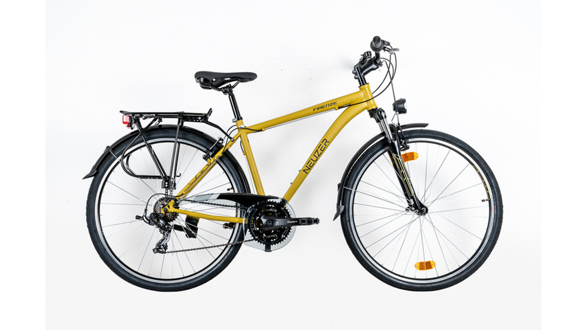 NEUZER Firenze 50 28" férfi túra/trekking kerékpár, curry sárga/fekete matt, 19"