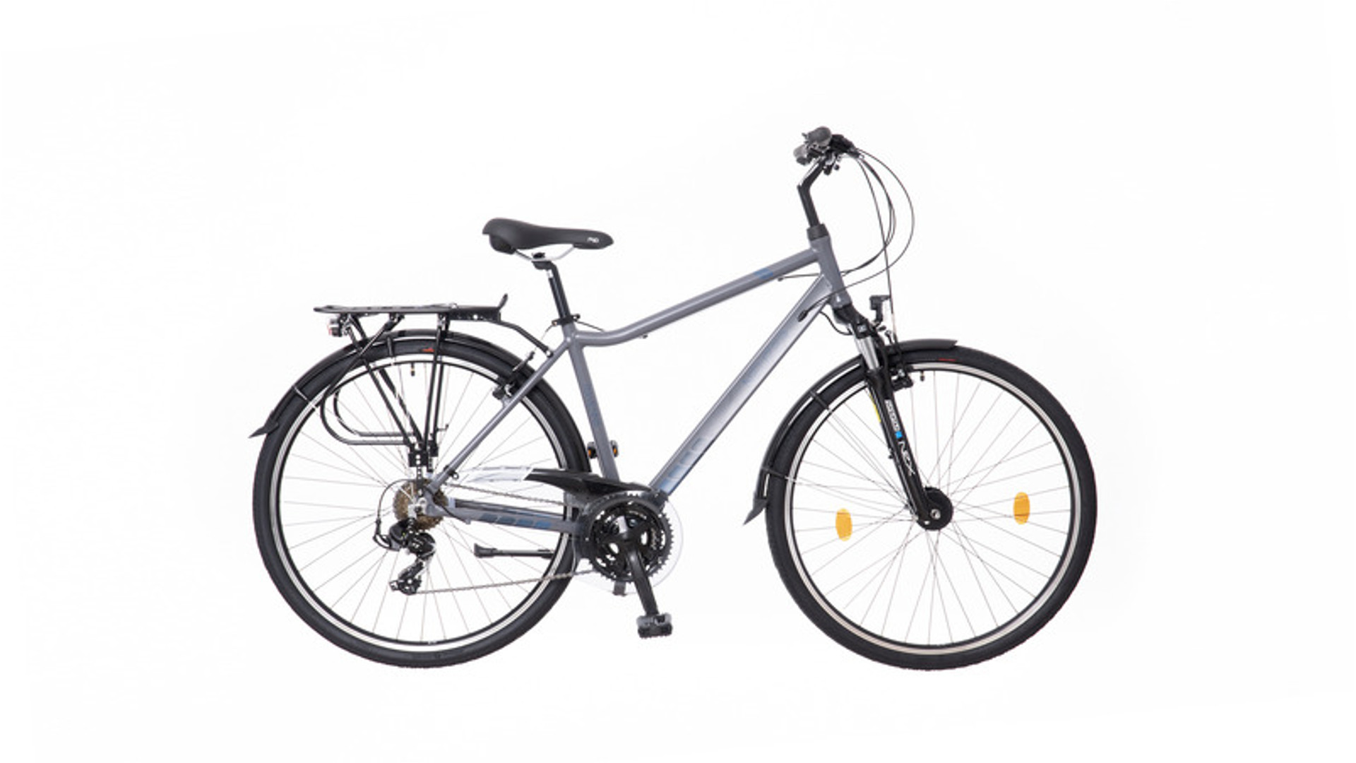 NEUZER Ravenna 100 28" férfi túra/trekking kerékpár, s.szürke/kék matt, 17"