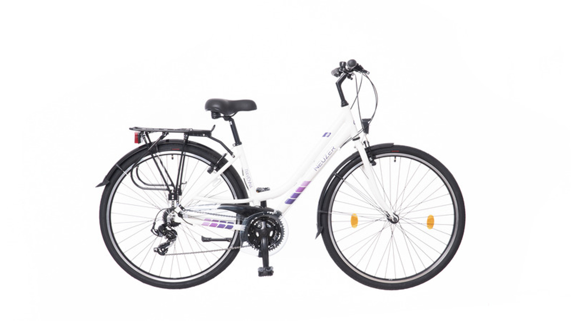 NEUZER Ravenna 50 28" női túra/trekking kerékpár, fehér/lila matt, 19"