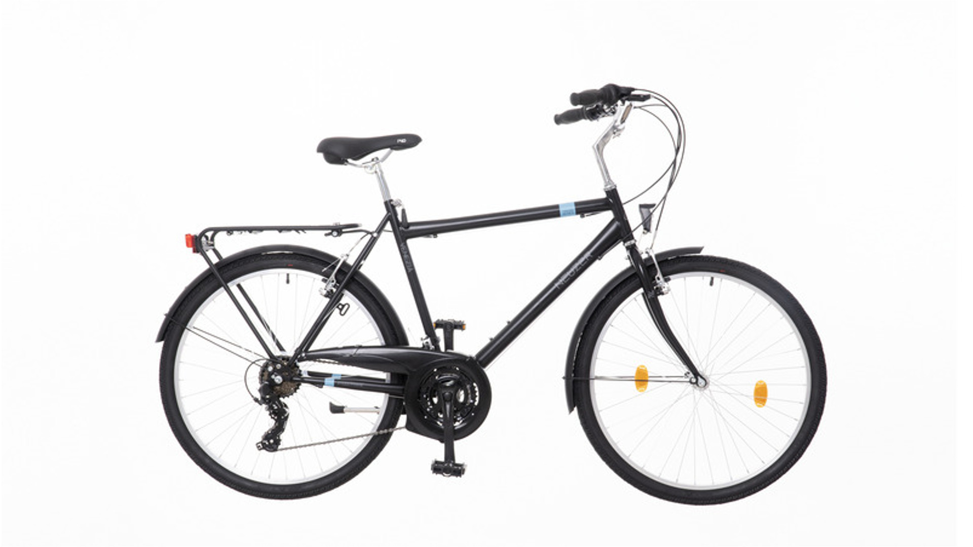 NEUZER Venezia 30 26" férfi túra/trekking kerékpár, fekete/ezüst-cián, 19"