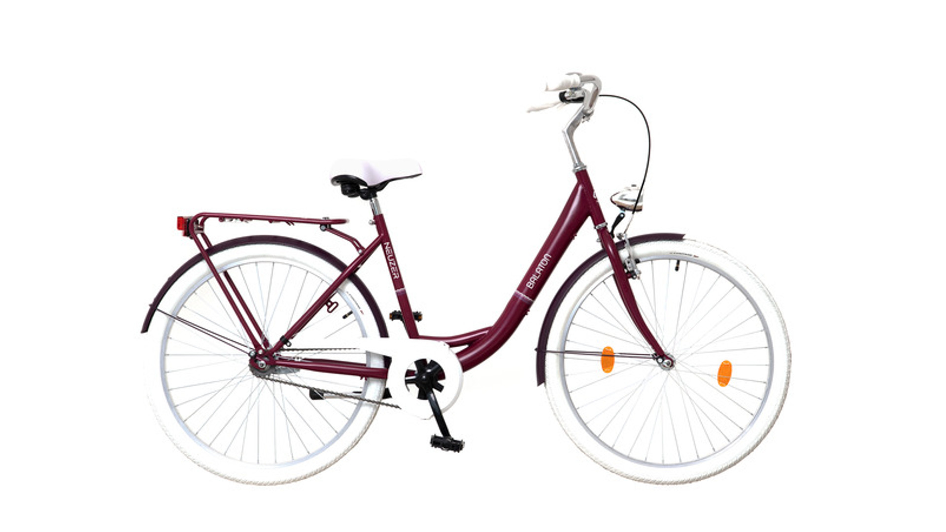 NEUZER Balaton Premium 28 N3 28" női városi kerékpár, 3 sebességes agyváltós, padlizsán/fehér NEUZER Balaton Premium 28 N3 28" női városi kerékpár, 3 sebességes agyváltós, padlizsán/fehér
