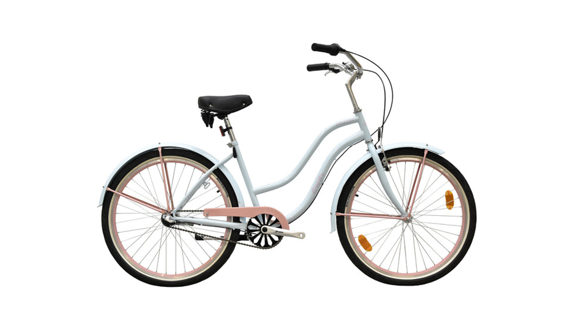 NEUZER Miami 26" női városi / cruiser kerékpár, 3 seb. agyváltós, babyblue/rózsaszín