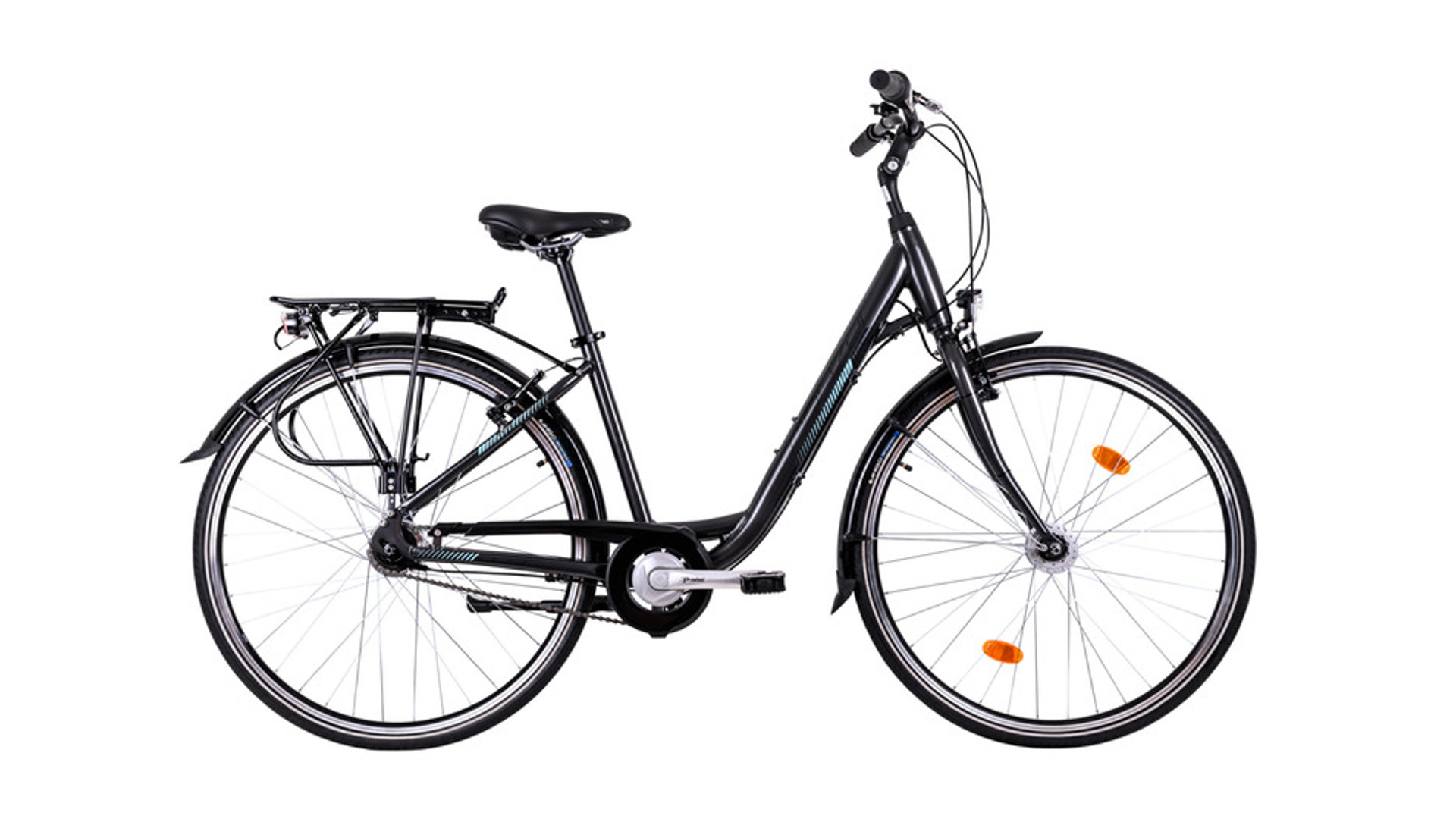 NEUZER Padova N7 28" női városi kerékpár, 7 seb. agyváltós, fényes antracit/türkiz, 17" NEUZER Padova N7 28" női városi kerékpár, 7 seb. agyváltós, fényes antracit/türkiz, 17"