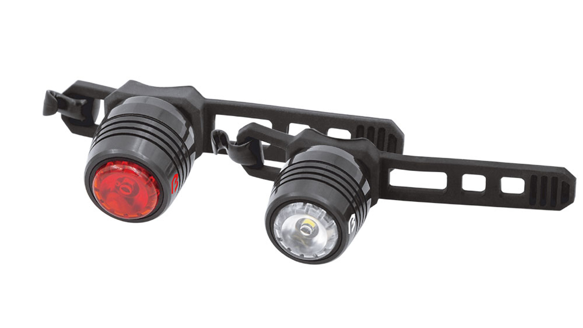 BIKEFUN Knob III USB első és hátsó lámpa szett, alu