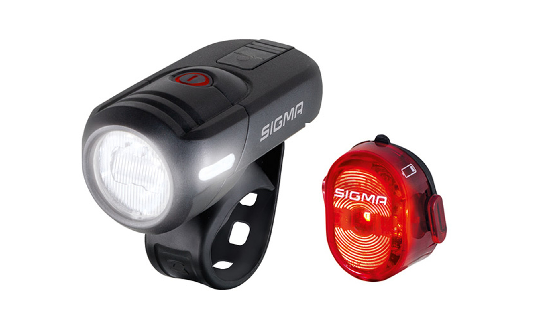SIGMA Aura 45 USB + Nugget II USB első és hátsó lámpa szett SIGMA Aura 45 USB + Nugget II USB első és hátsó lámpa szett