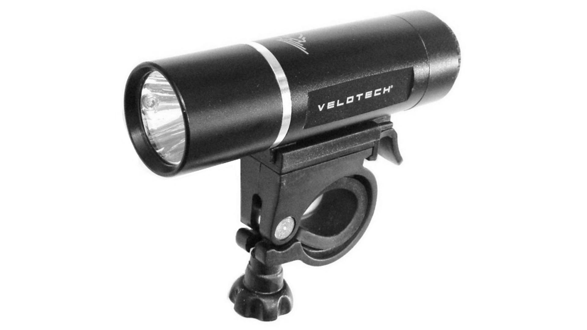 VELOTECH 3W LED első lámpa / zseblámpa, elemes, alu