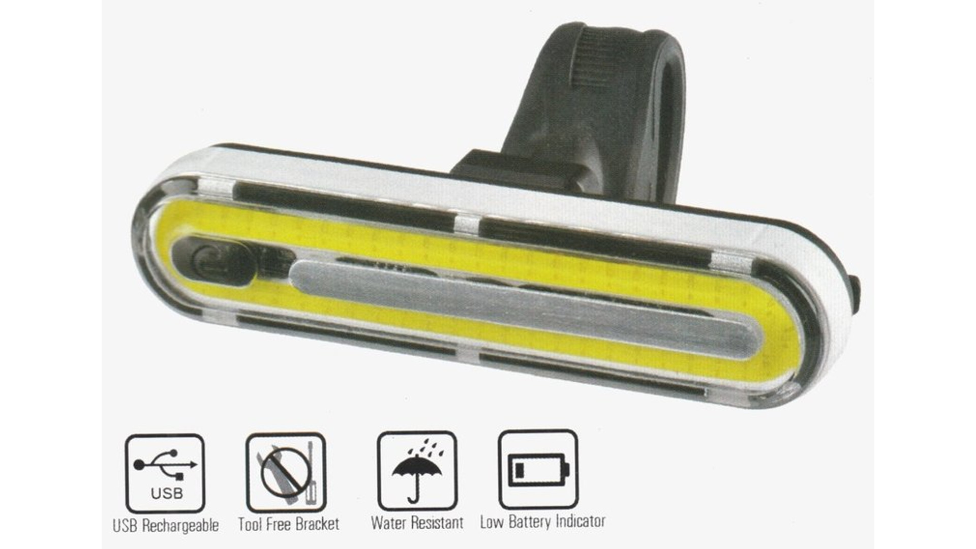 VELOTECH 50 CHIPLED USB első lámpa, 240 lumen VELOTECH 50 CHIPLED USB első lámpa, 240 lumen