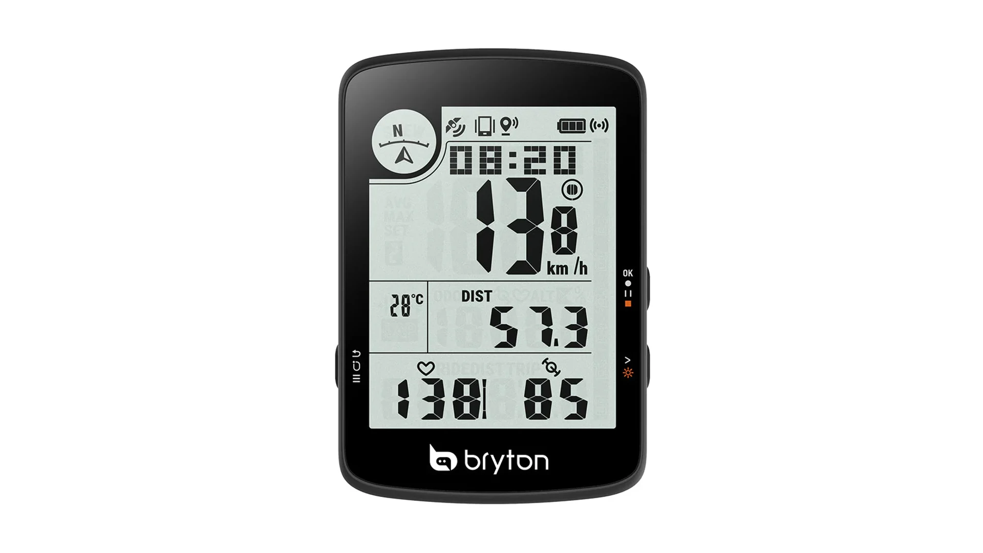 BRYTON Rider 17 E GPS kerékpár komputer Bike Radar támogatással BRYTON Rider 17 E GPS kerékpár komputer Bike Radar támogatással
