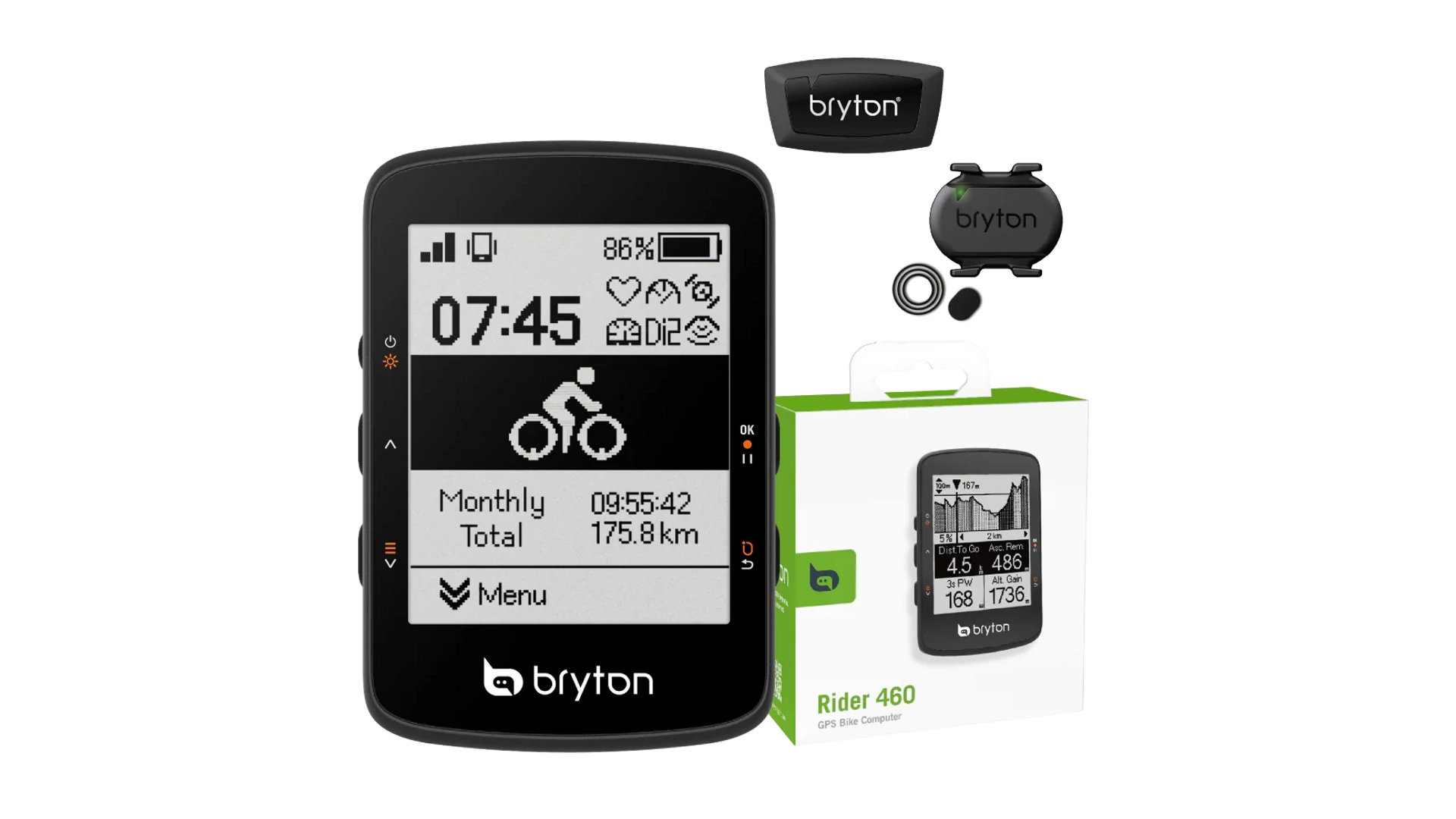 BRYTON Rider 460D GPS kerékpár komputer szett (HRM+CAD) BRYTON Rider 460D GPS kerékpár komputer szett (HRM+CAD)