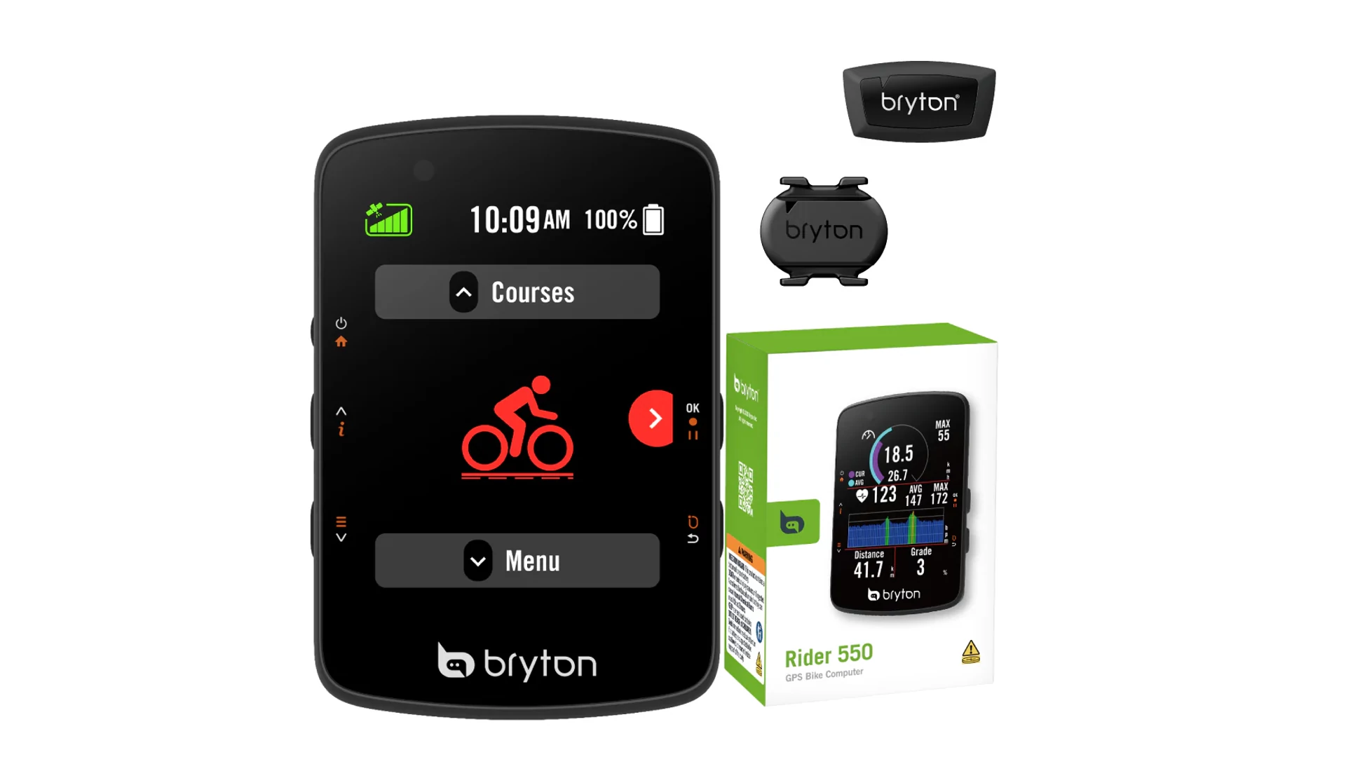 BRYTON Rider 550D GPS kerékpár komputer szett (HRM + CAD) BRYTON Rider 550D GPS kerékpár komputer szett (HRM + CAD)