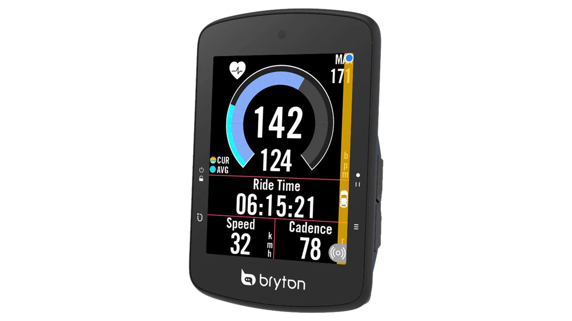 BRYTON Rider S510T GPS kerékpár komputer (HRM+CAD+SPD)