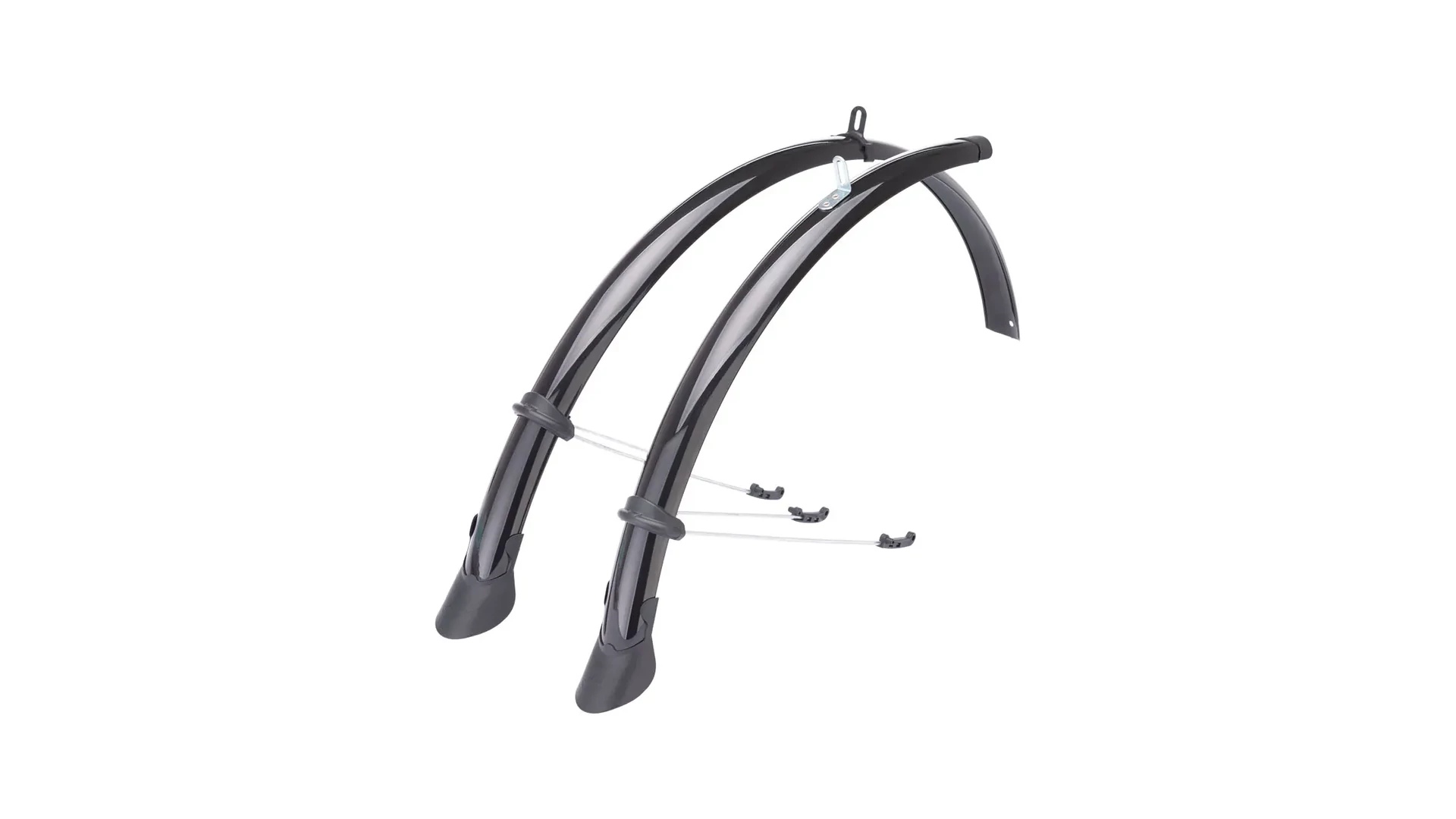 CSEPEL RPZ Italia 28" túra/trekking sárvédő szett, pálcás, aluplasztik, fekete